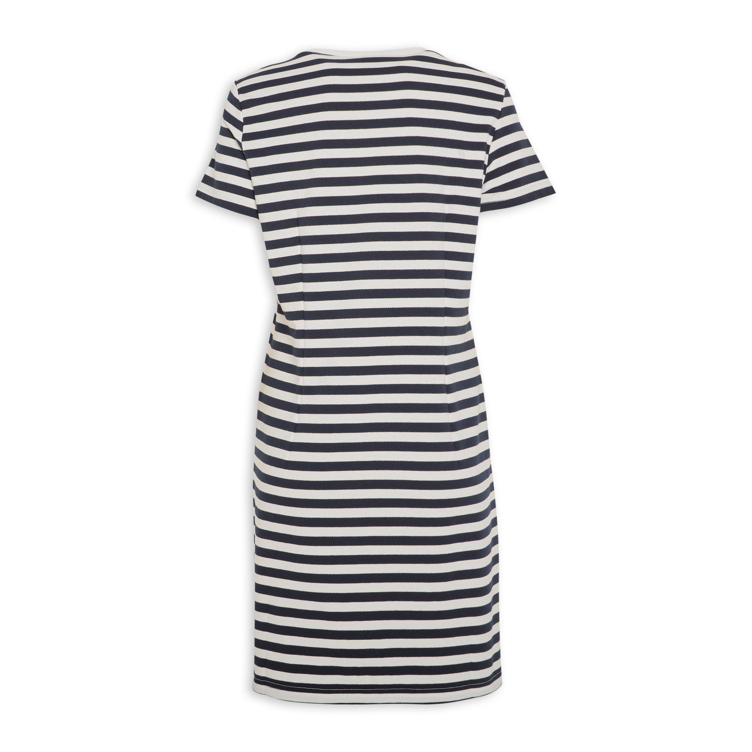 Black and White Striped Dress (3188049) | Identity