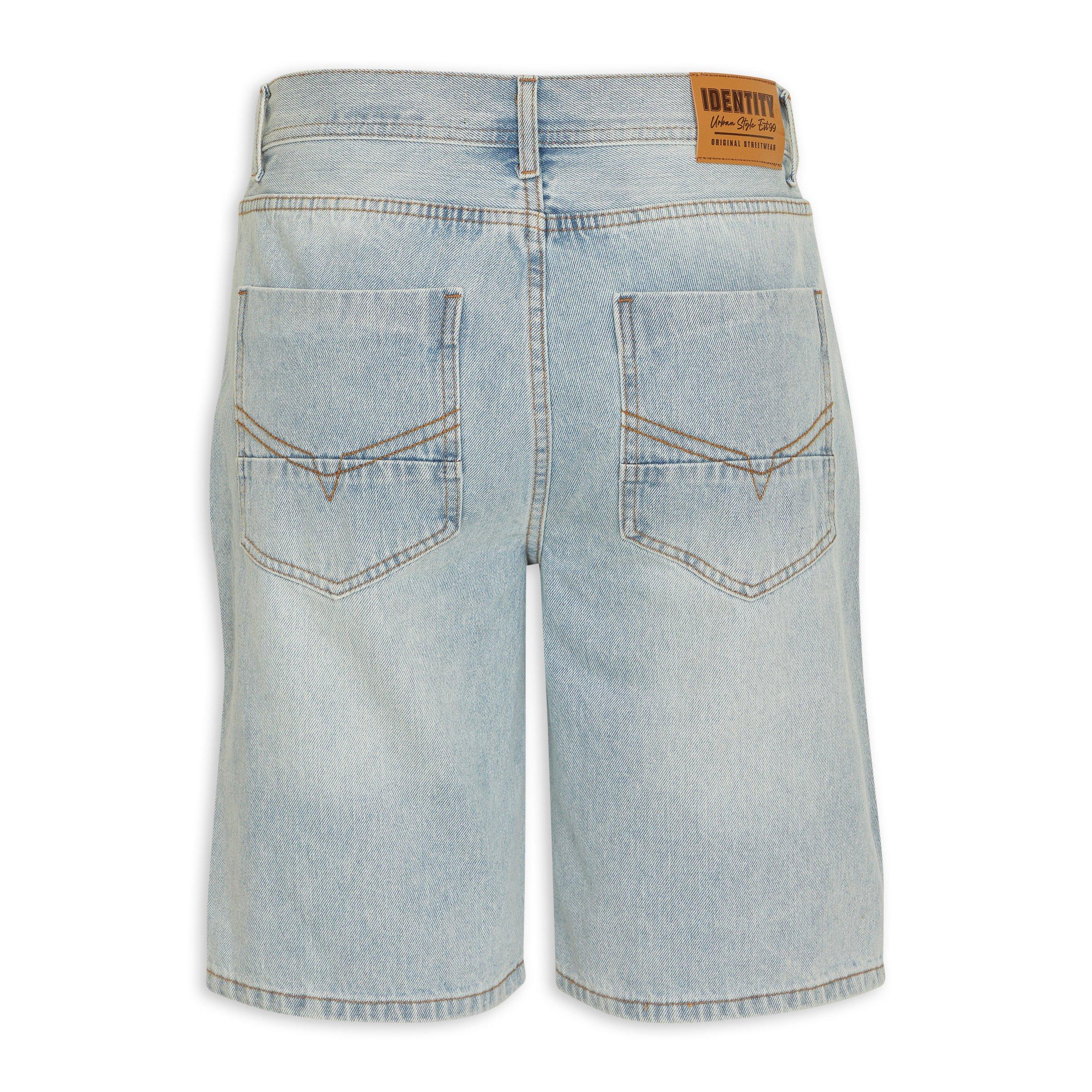 Indigo Loose Fit Denim Shorts (3188067) | Identity