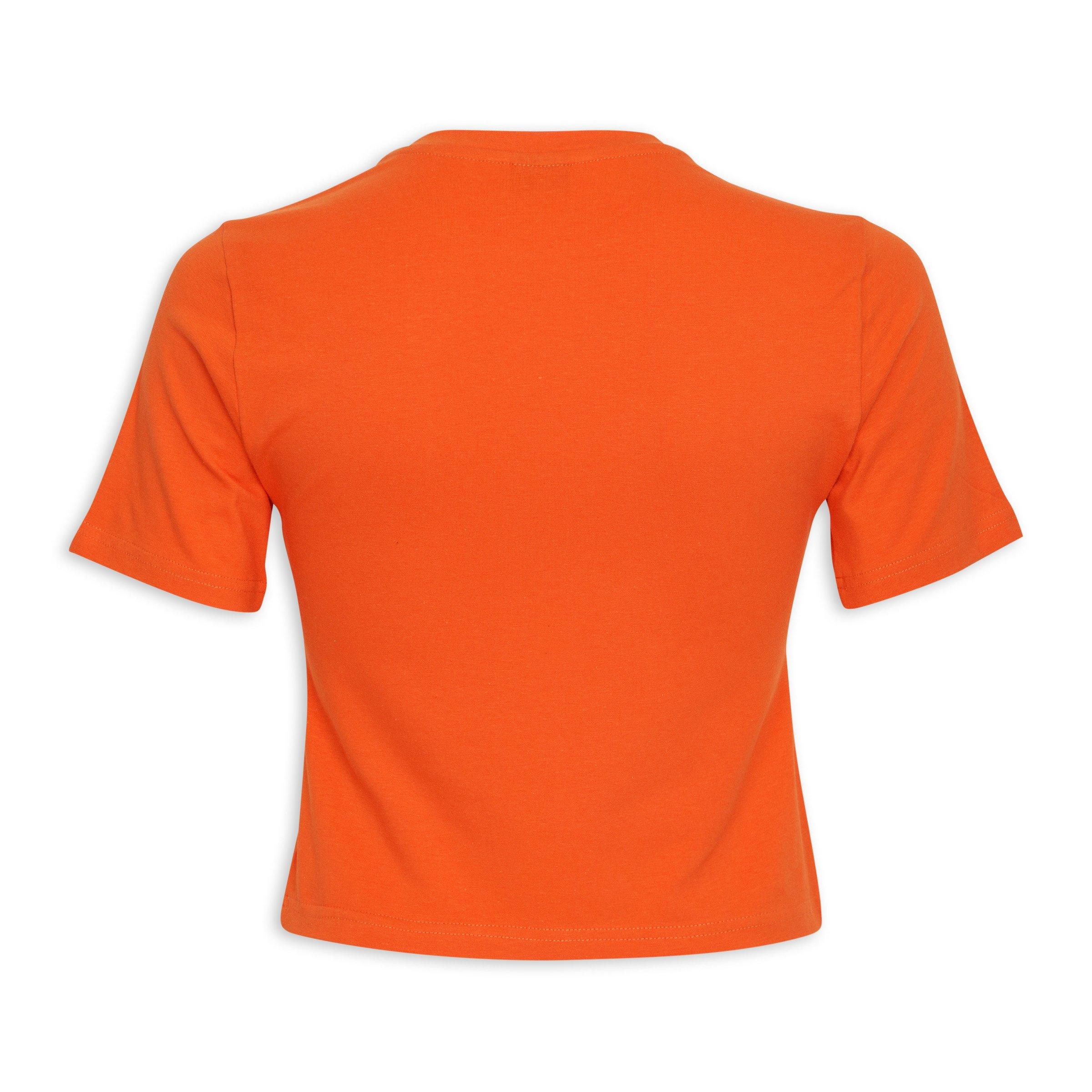 Orange Cropped T-shirt (3188306) | Identity