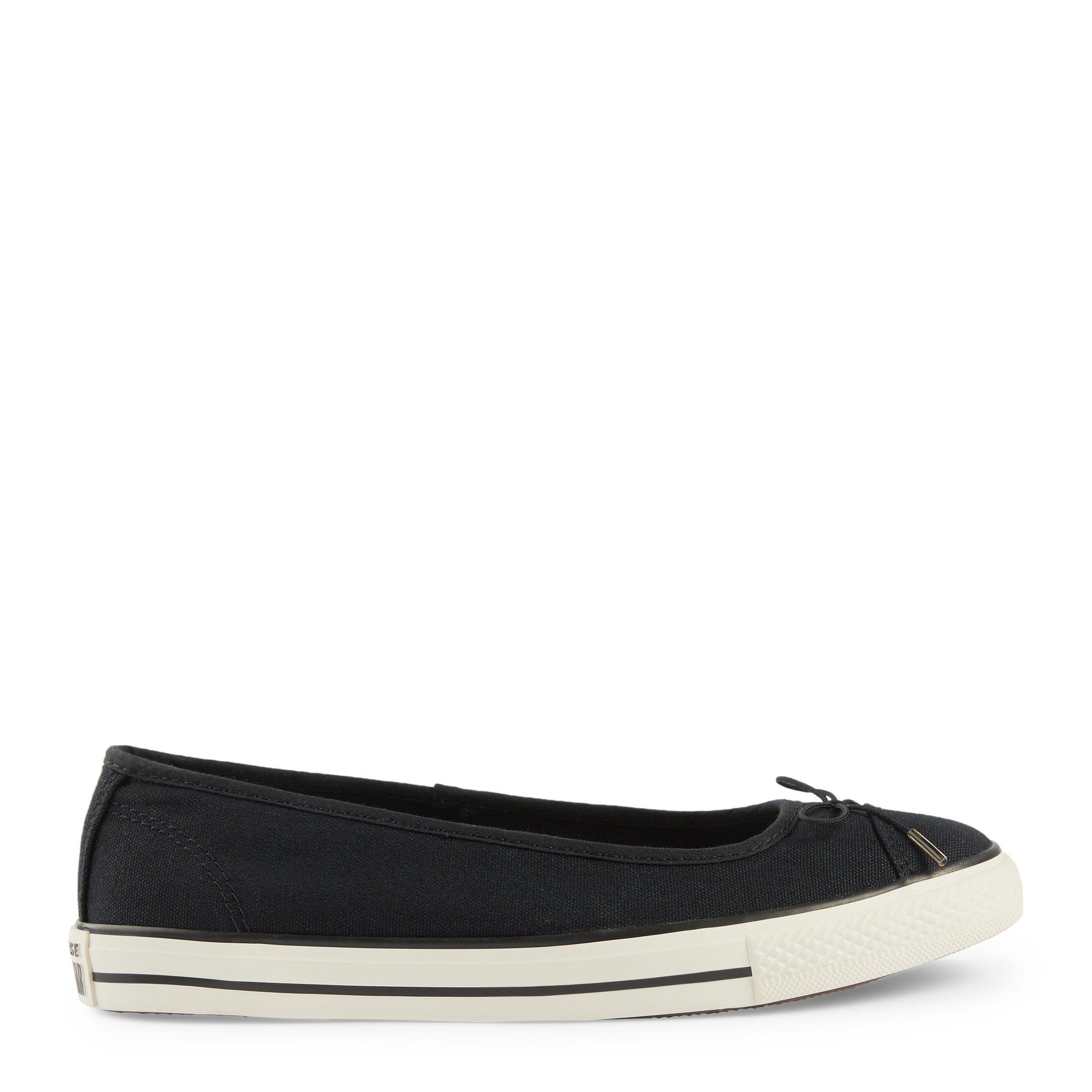 black chuck taylor all star canvas ballet lace slip