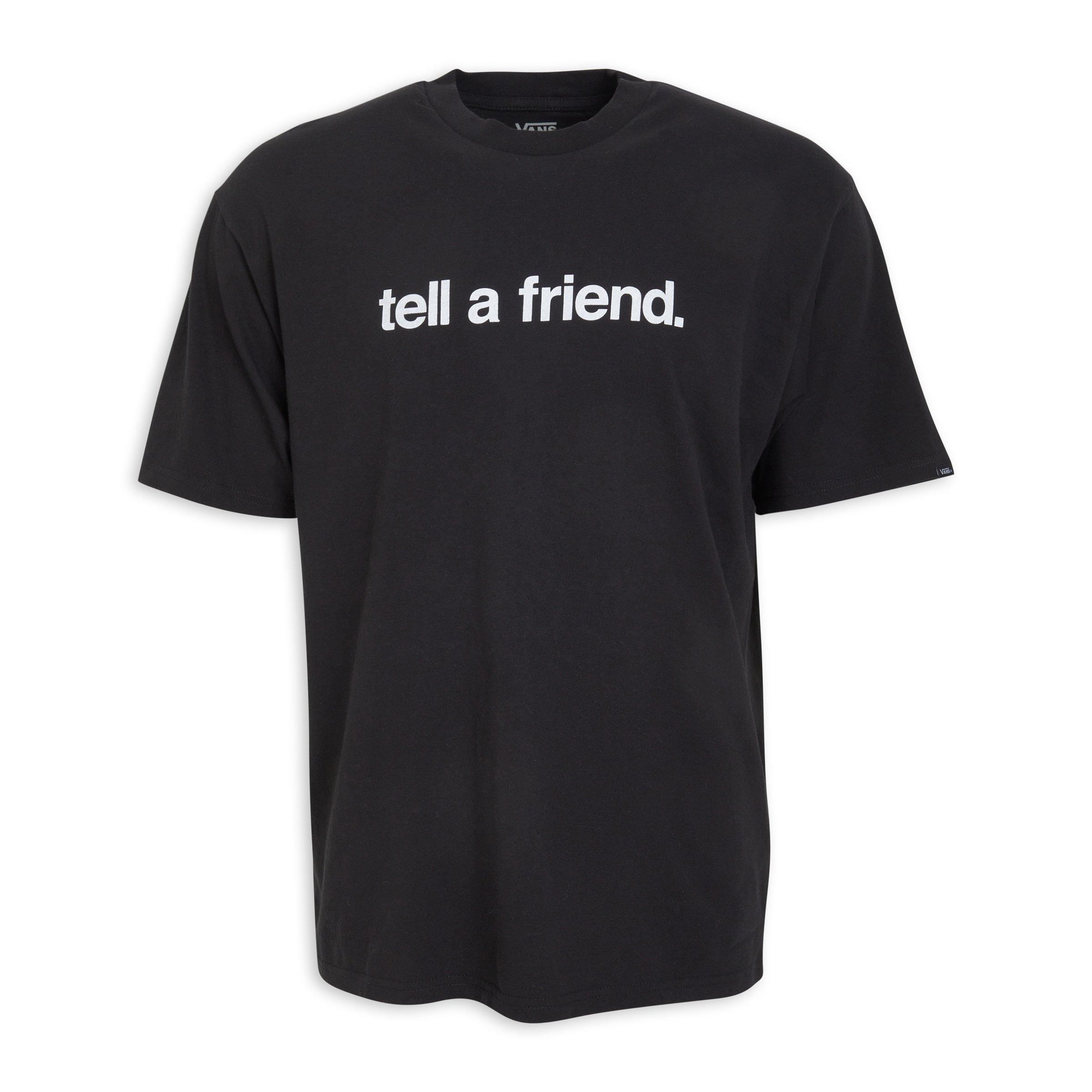 Black Tell a Friend Tee (3188568) | Vans