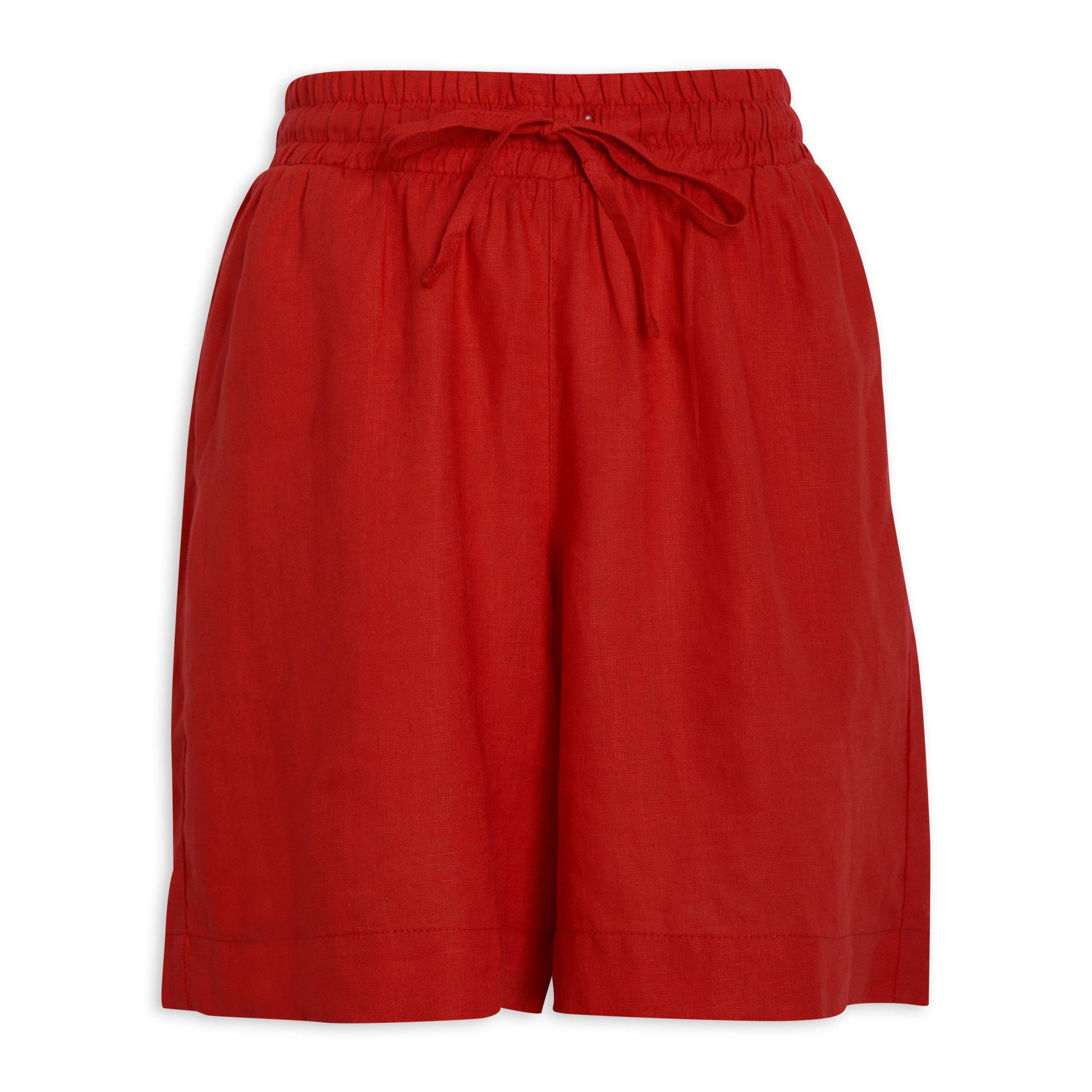 Red shorts for women top