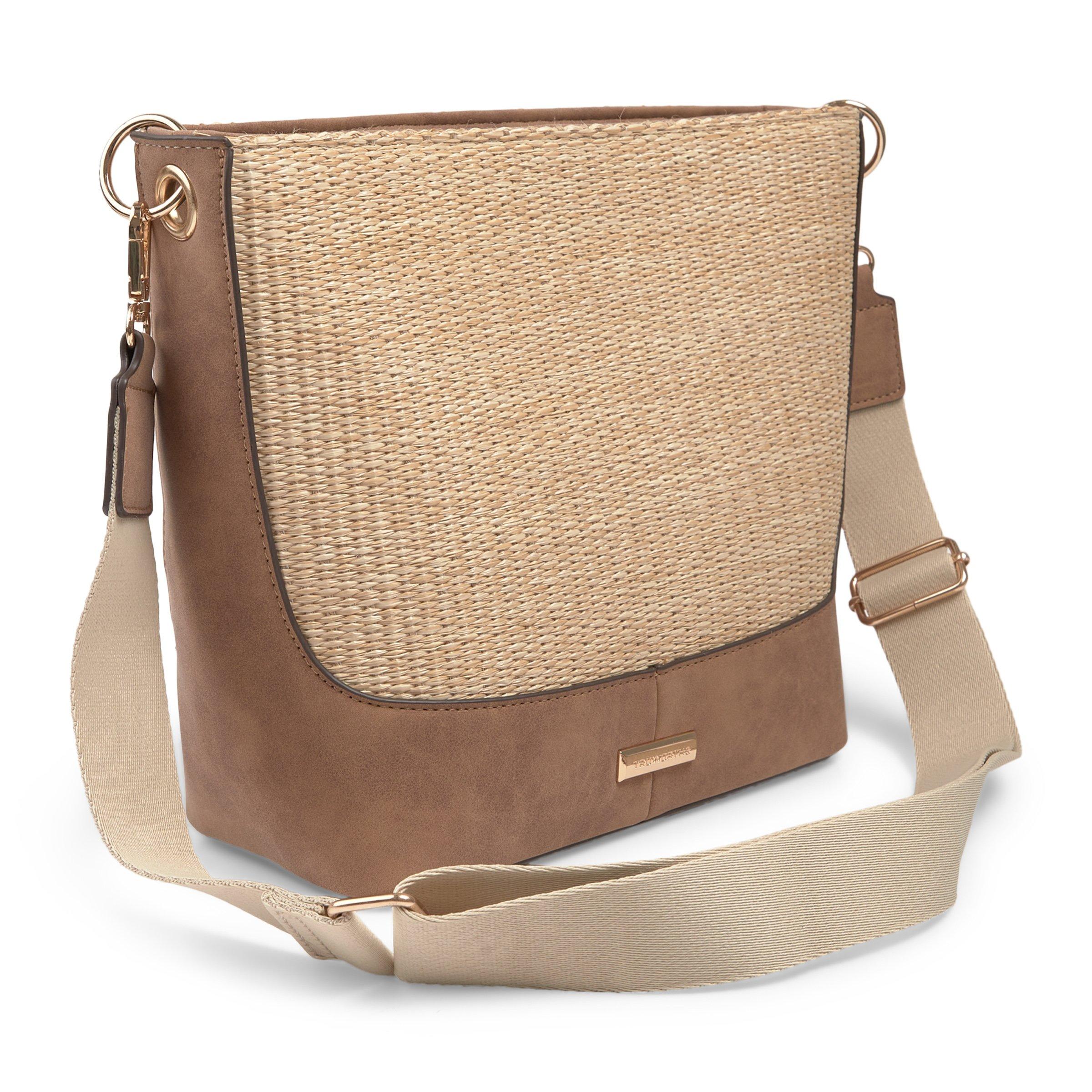 Beige bucket bag online