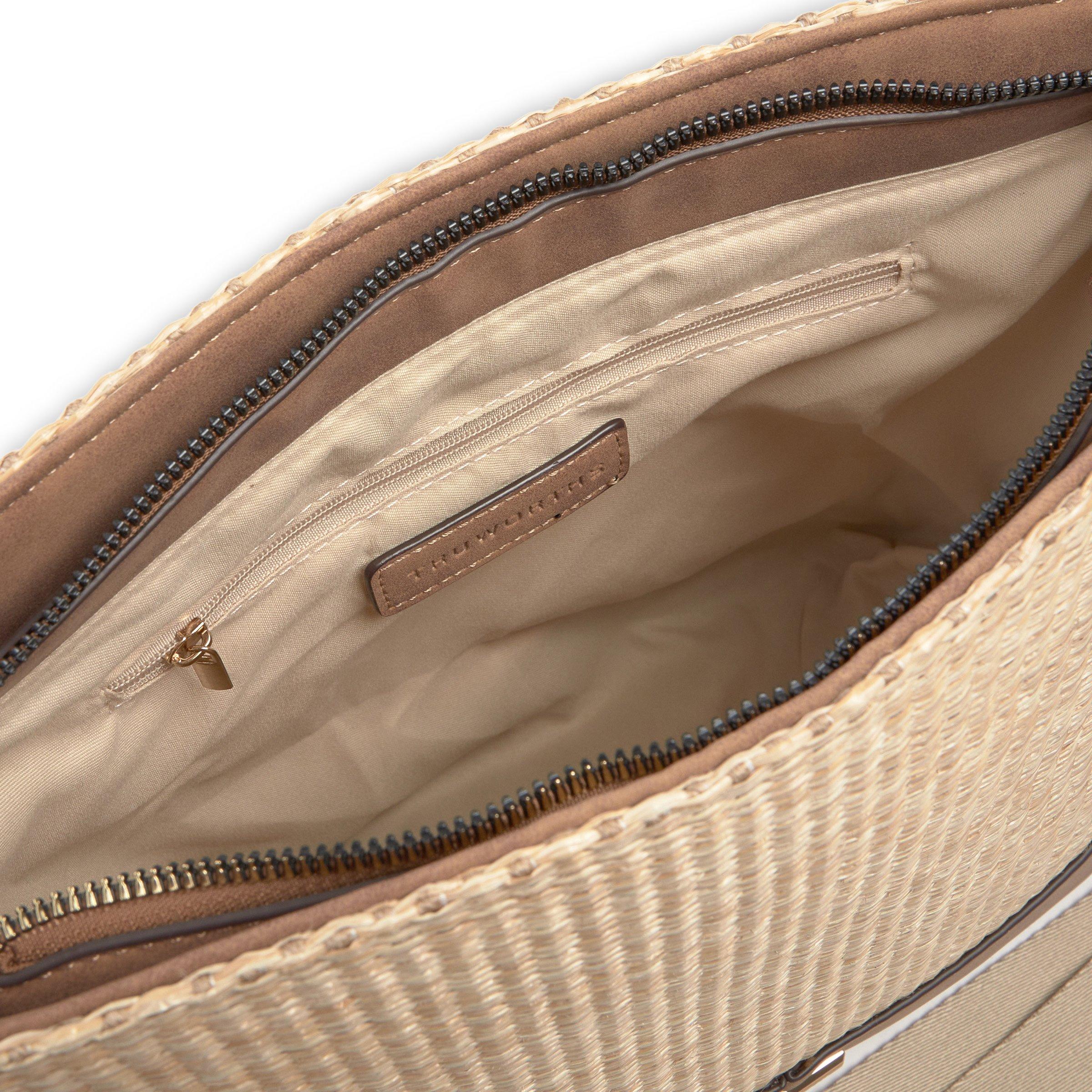 Beige bucket bag sales