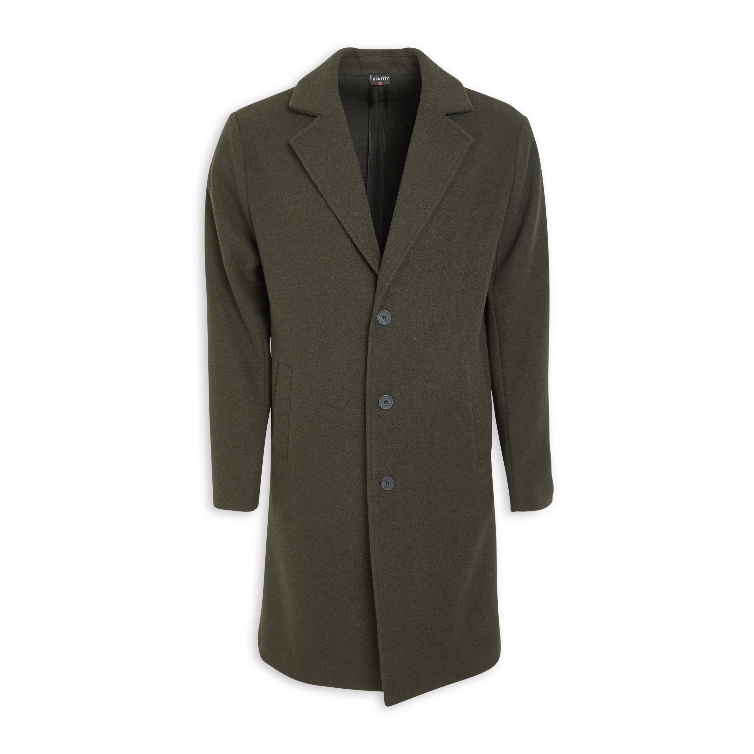 Green Melton Coat (3189268) | Identity