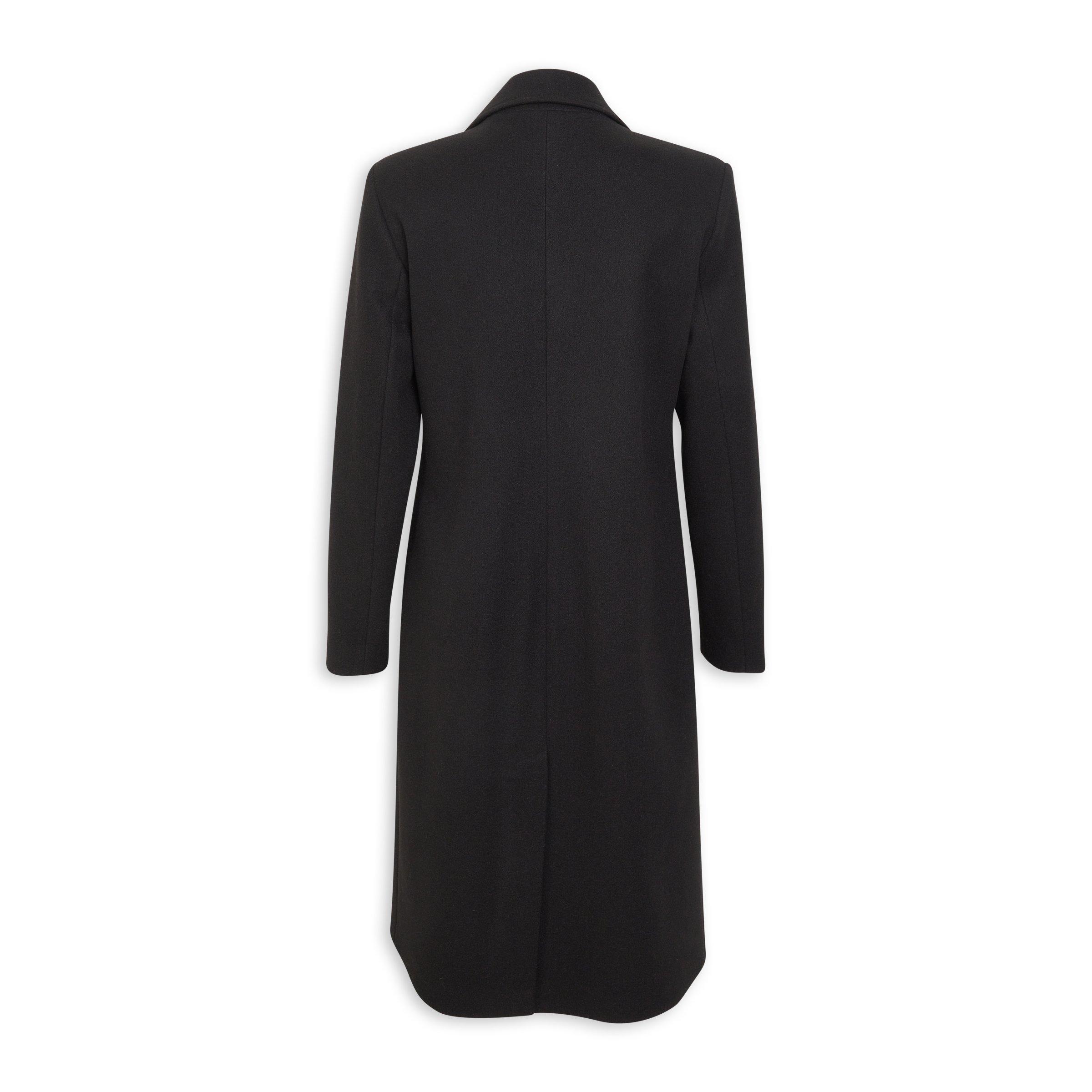 Black Longline Coat (3189428) | Truworths