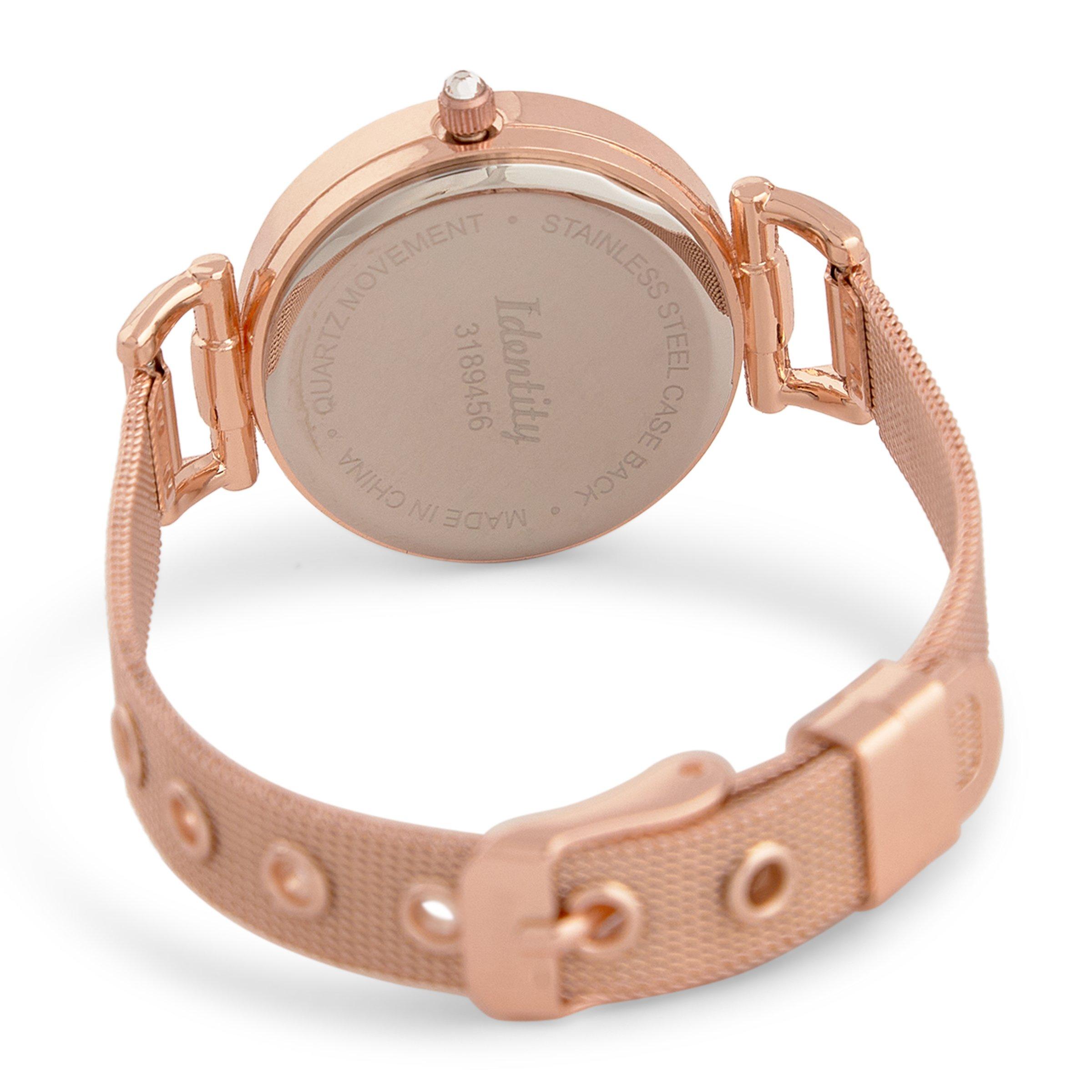 Rose Gold Mesh Watch (3189456) | Identity