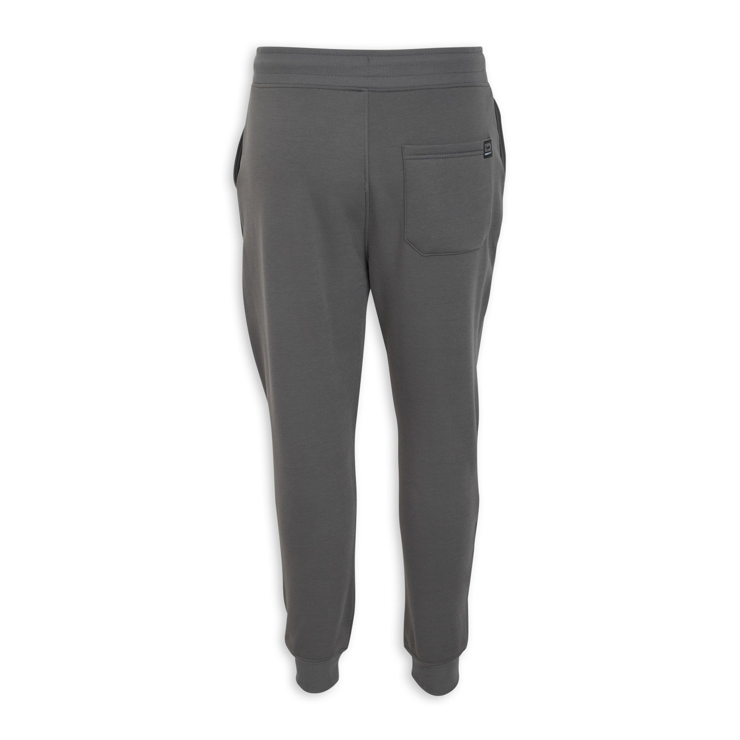 Grey Cuffed Jogger Pants (3189550) | Identity