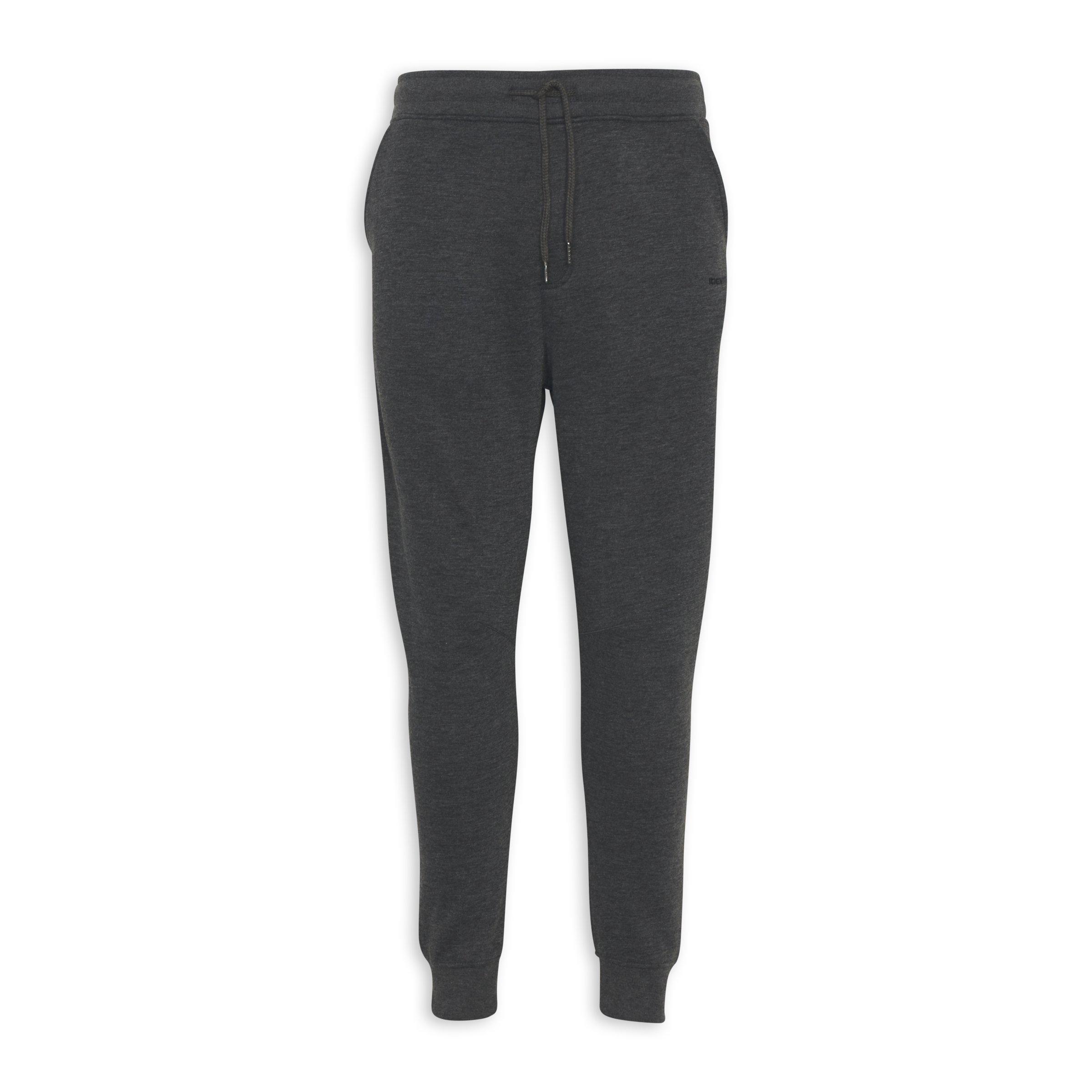 Charcoal Grey Cuffed Jogger Pants (3189700) | Identity
