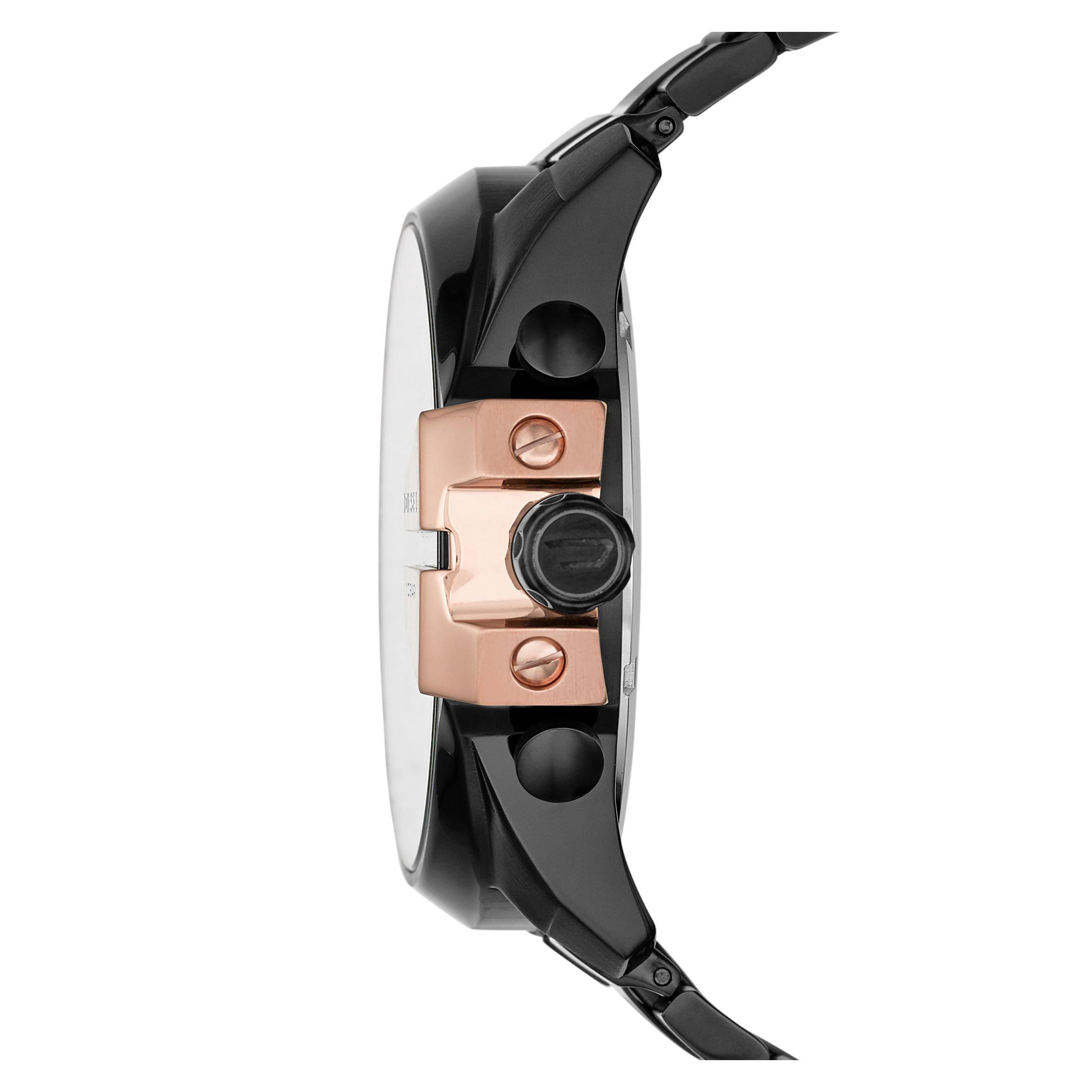 Black Mega Chief Metal Watch (3190065) | Diesel
