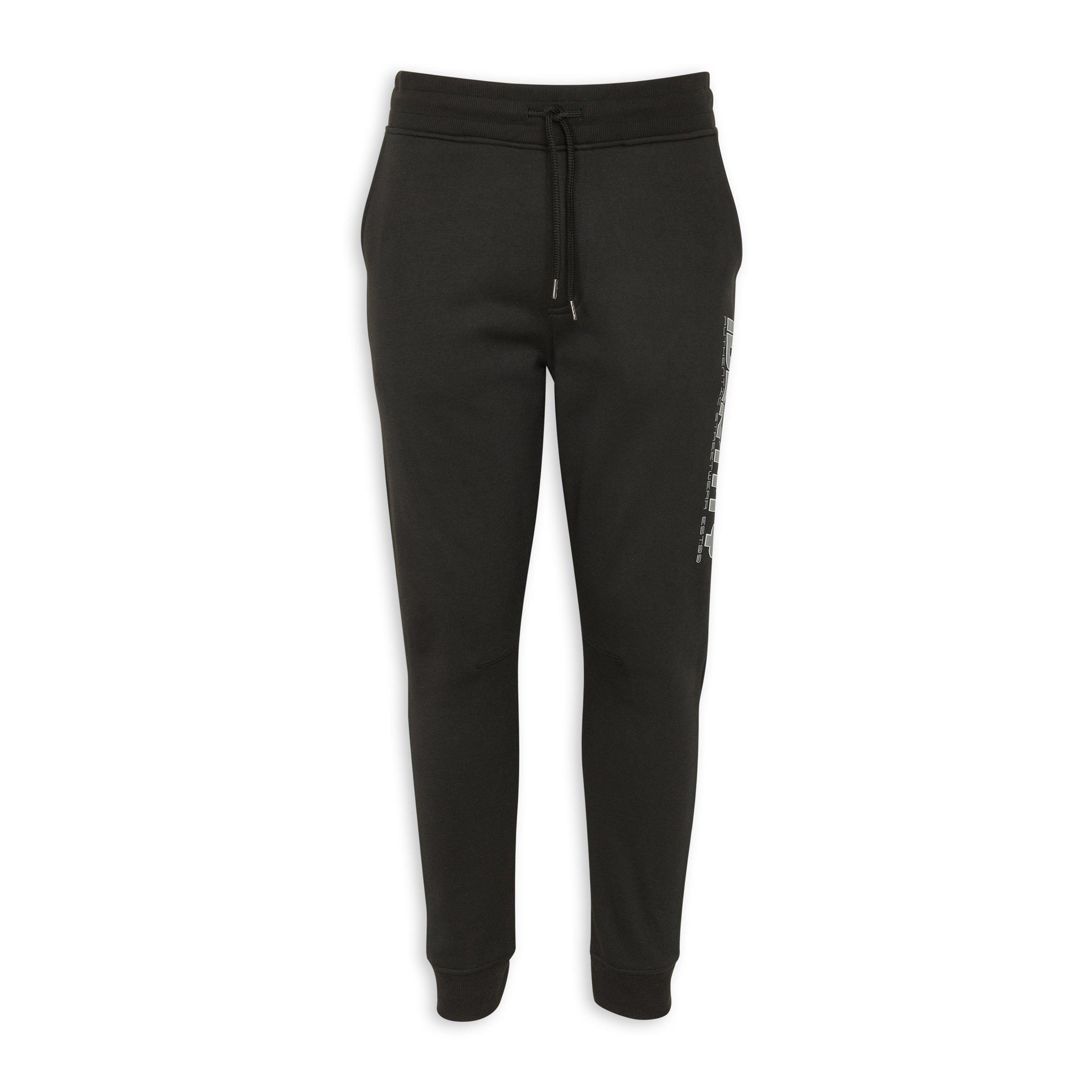 Black Cuffed Jogger Pants (3190930) | Identity