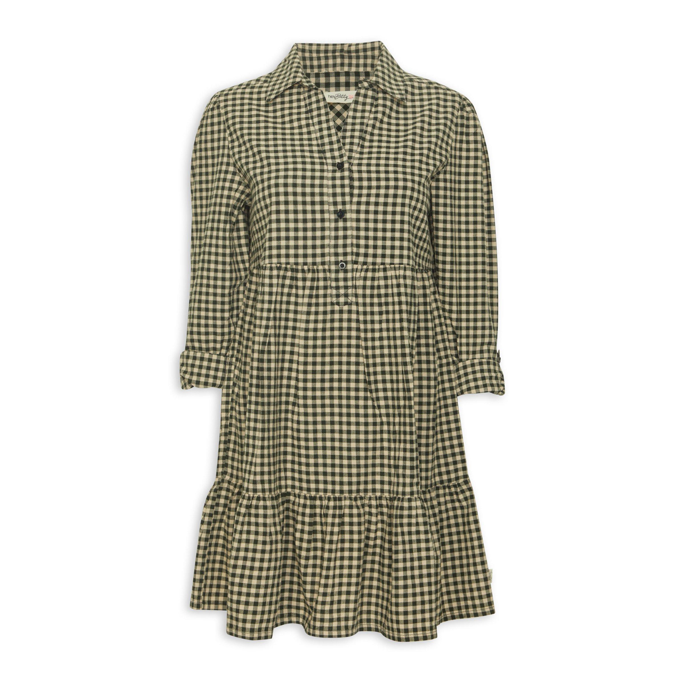 Betty layered check dress アンドマリー Betty layered check dress