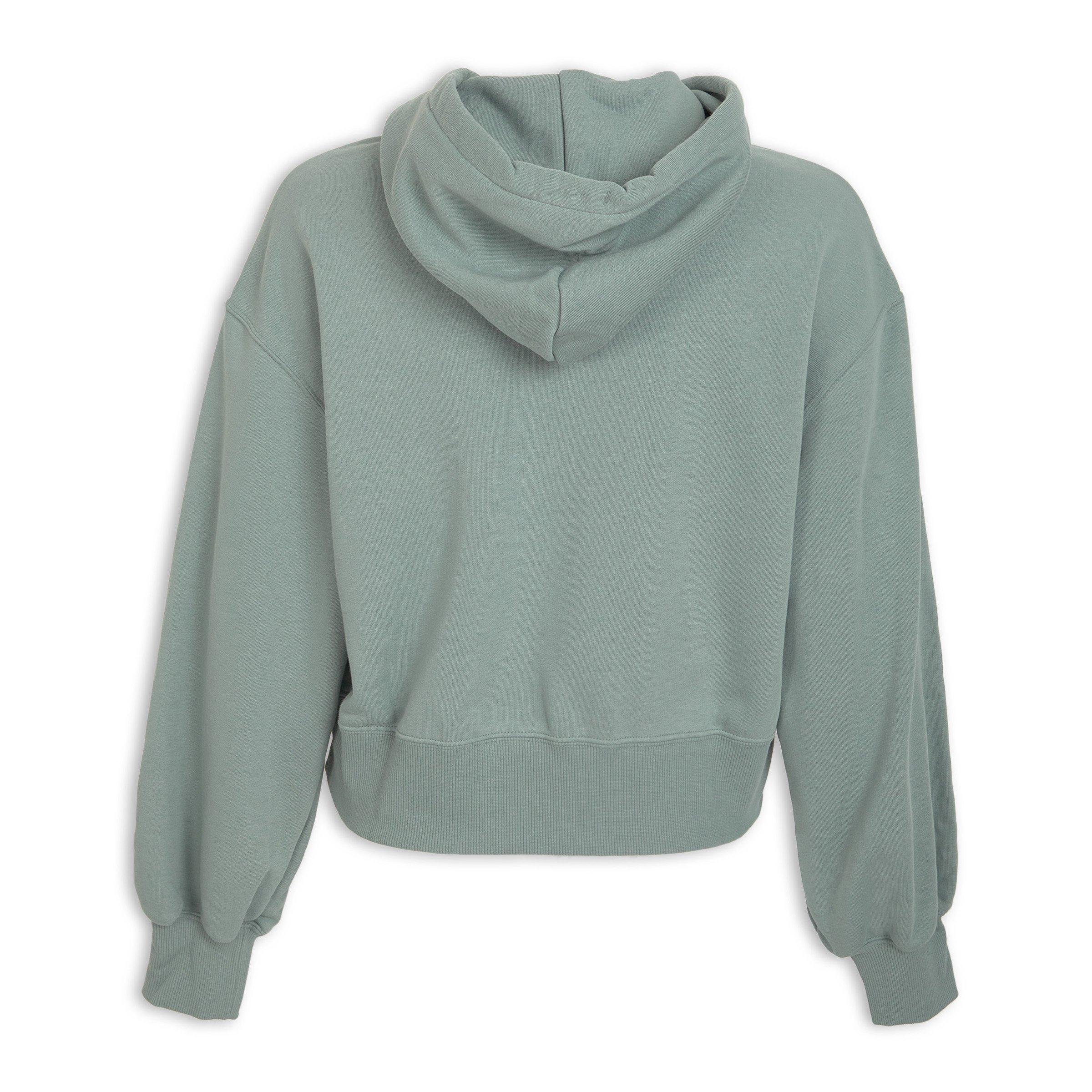Seafoam Essentials Relaxed Cropped Hoodie (3191777) | Puma
