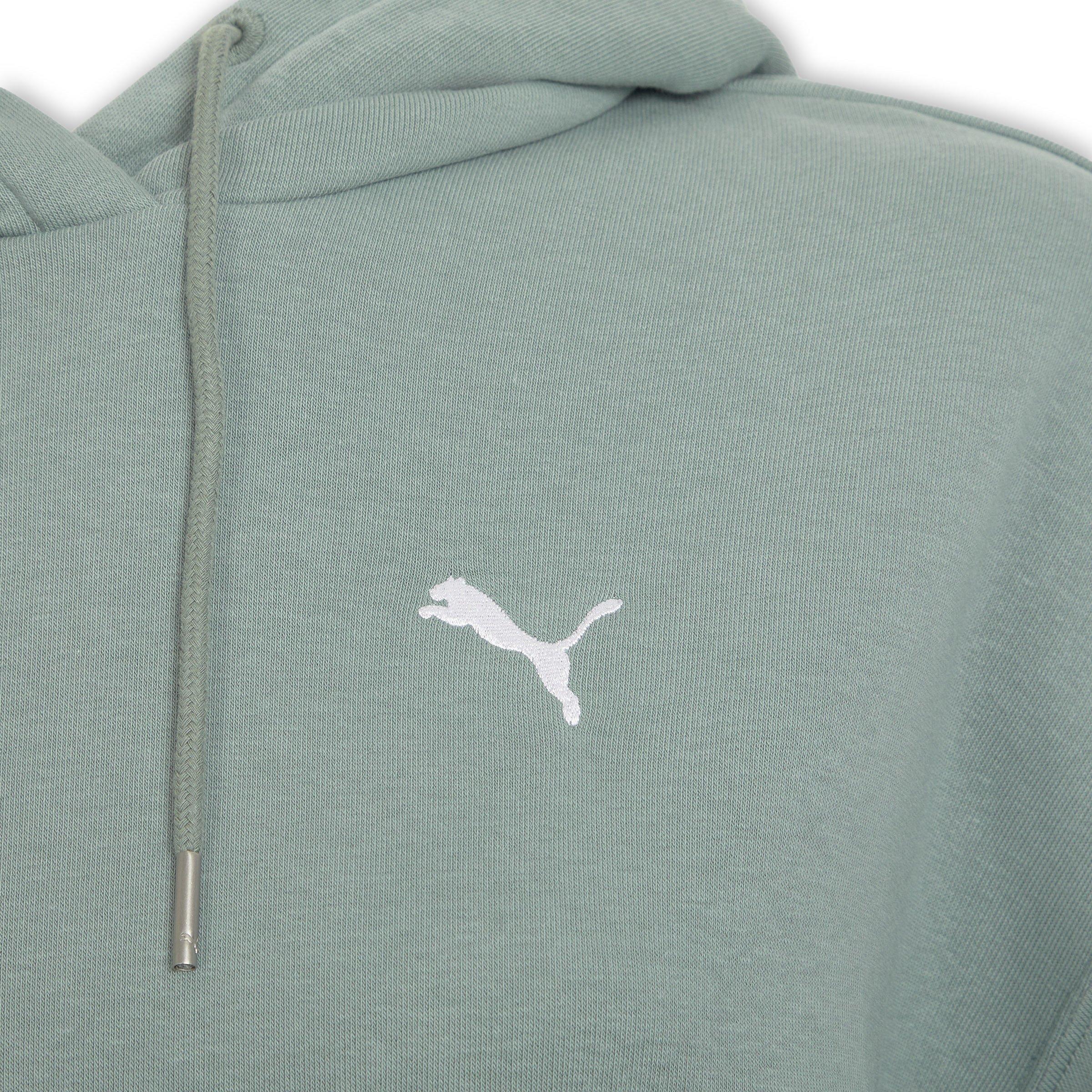 Seafoam Essentials Relaxed Cropped Hoodie (3191777) | Puma