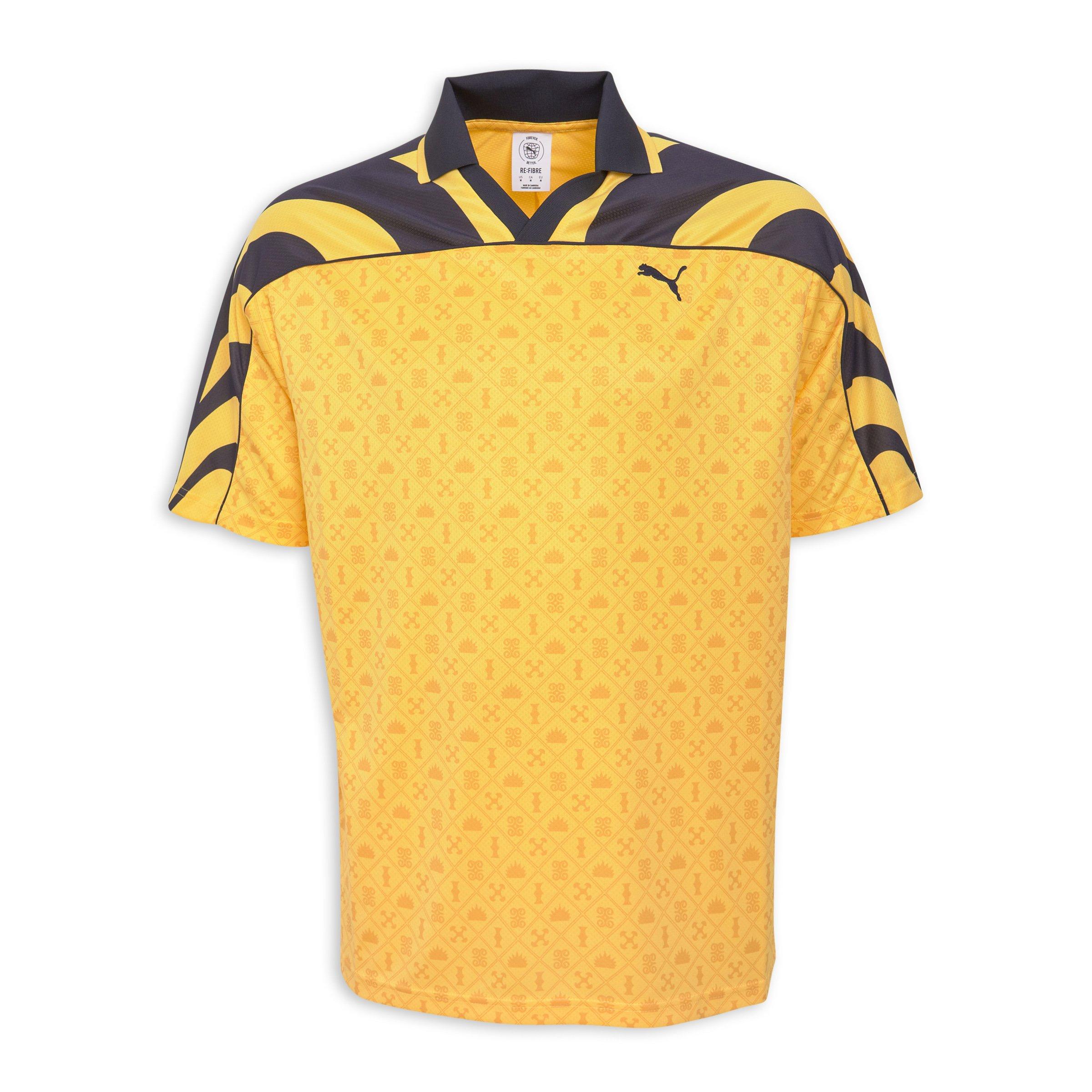 Yellow Road To Unity Relaxed Graphic Football Jersey (3192323) | Puma