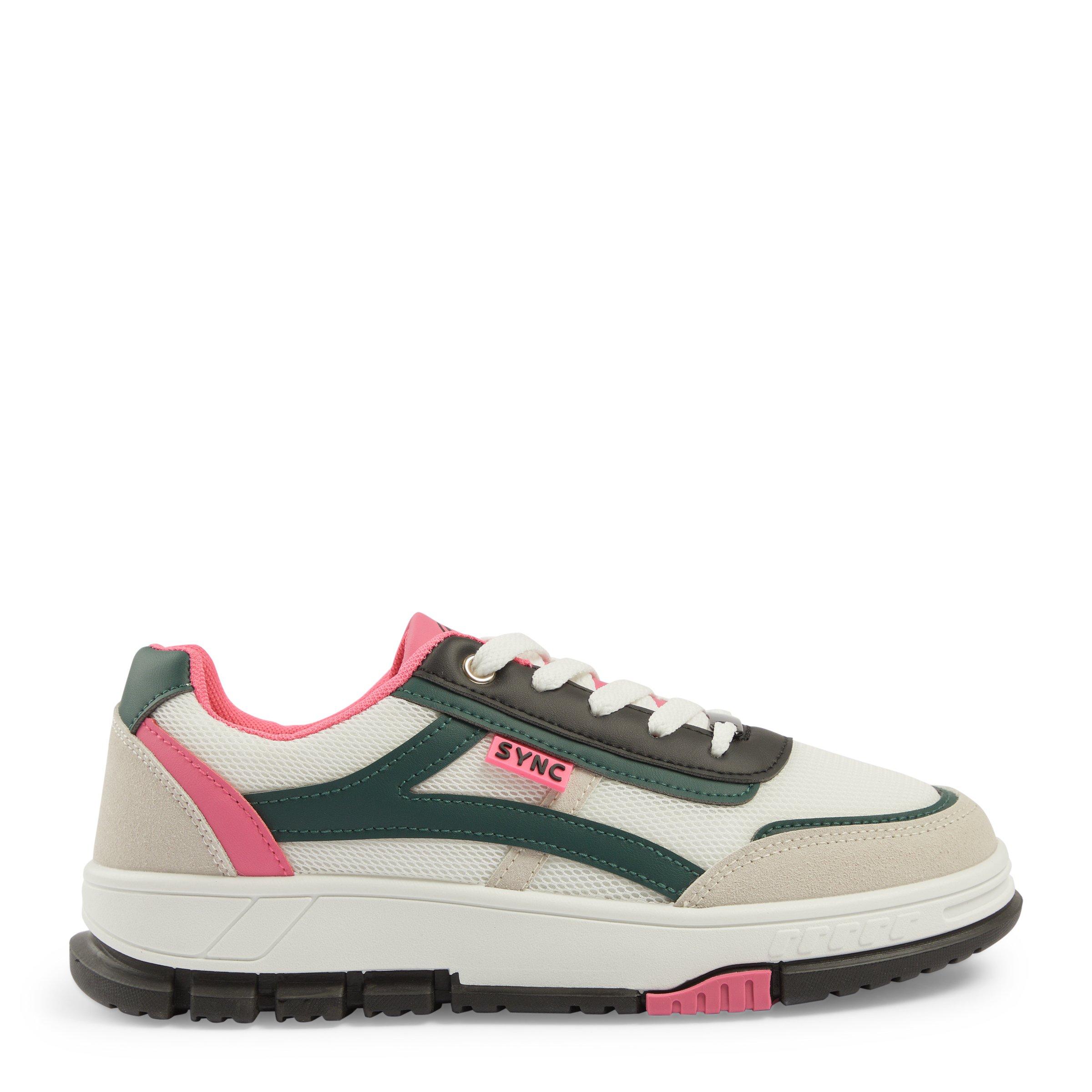 White Green and Pink Sneakers (3192395) | Identity X Sync
