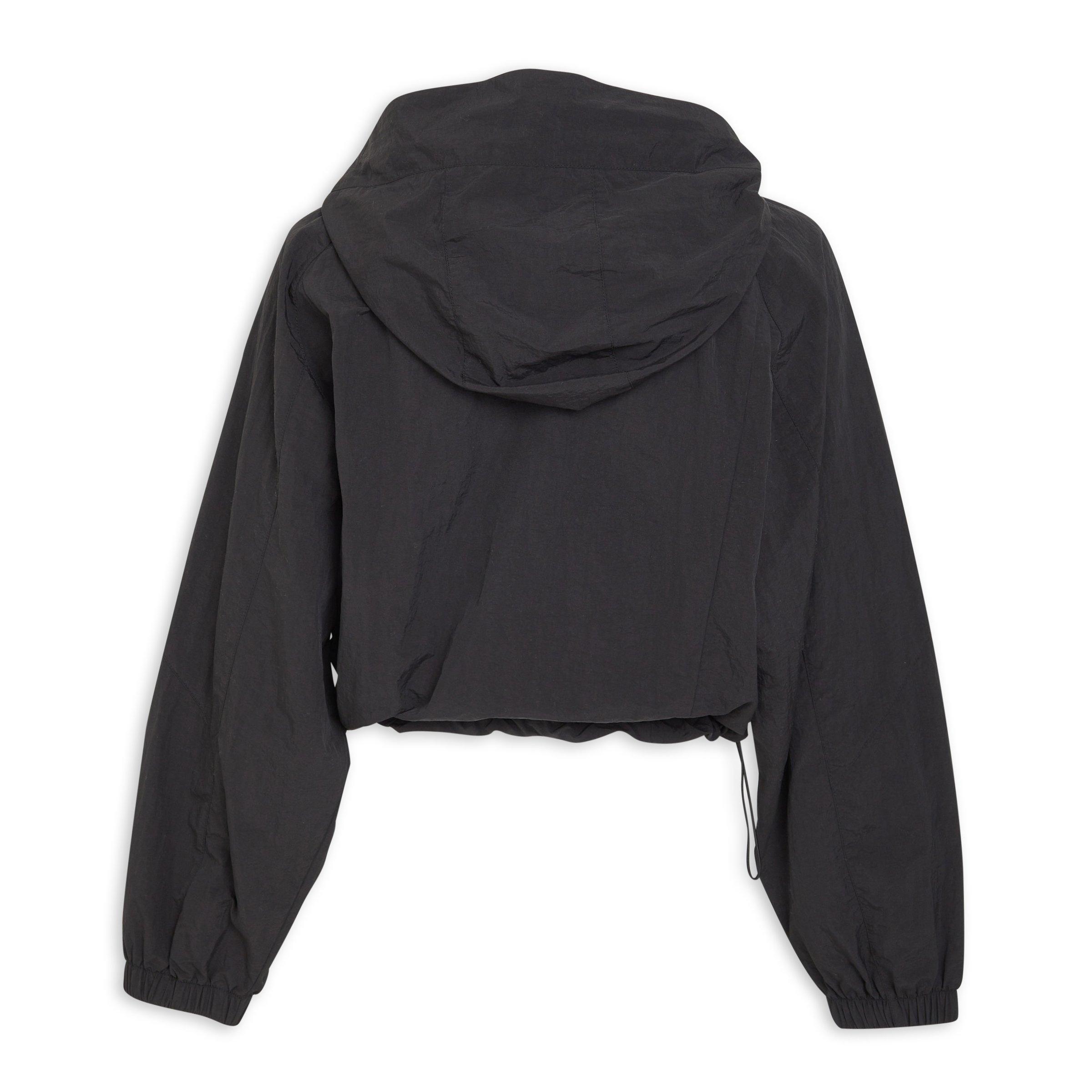 Black Sporty Windbreaker (3192666) | Identity