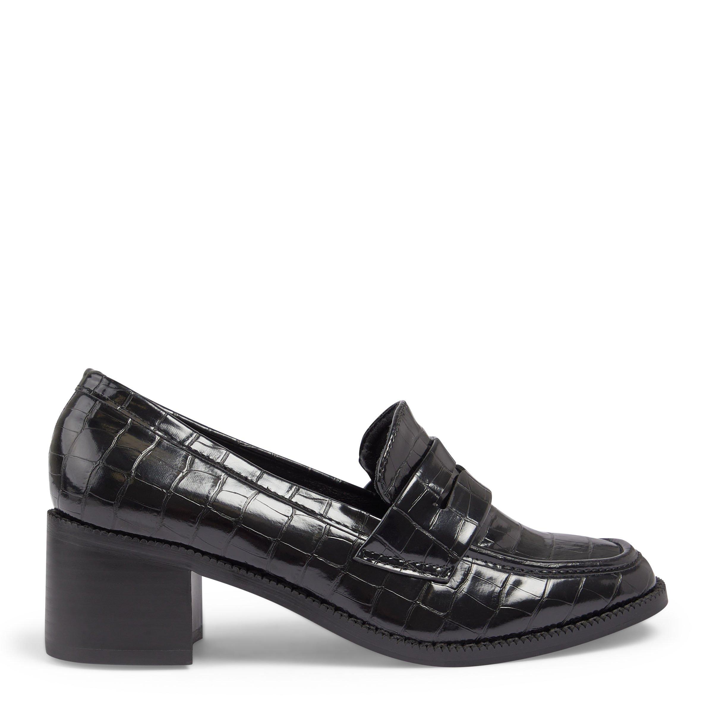 Black Heeled Loafers (3192979) | Daniel Hechter