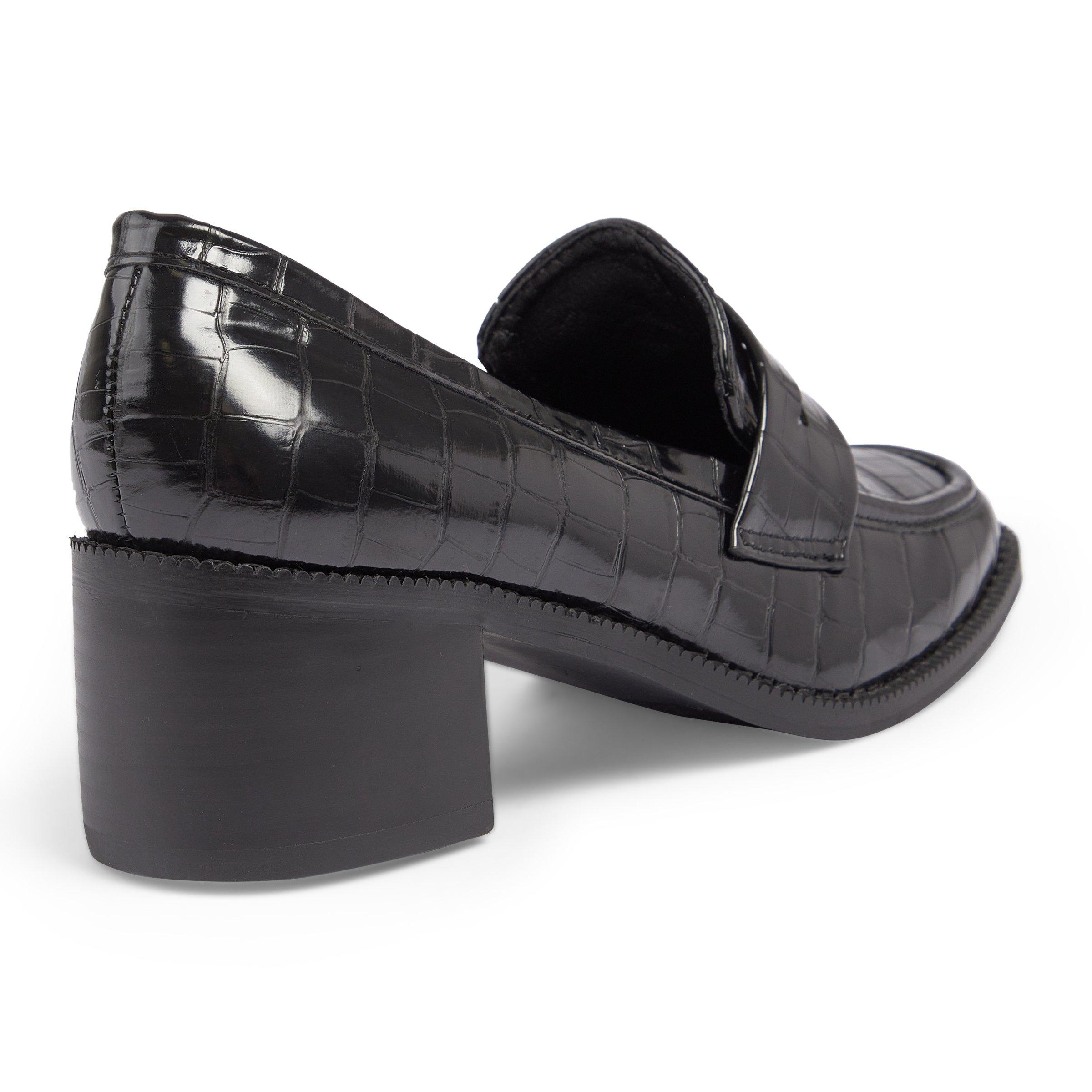 Black Heeled Loafers (3192979) | Daniel Hechter