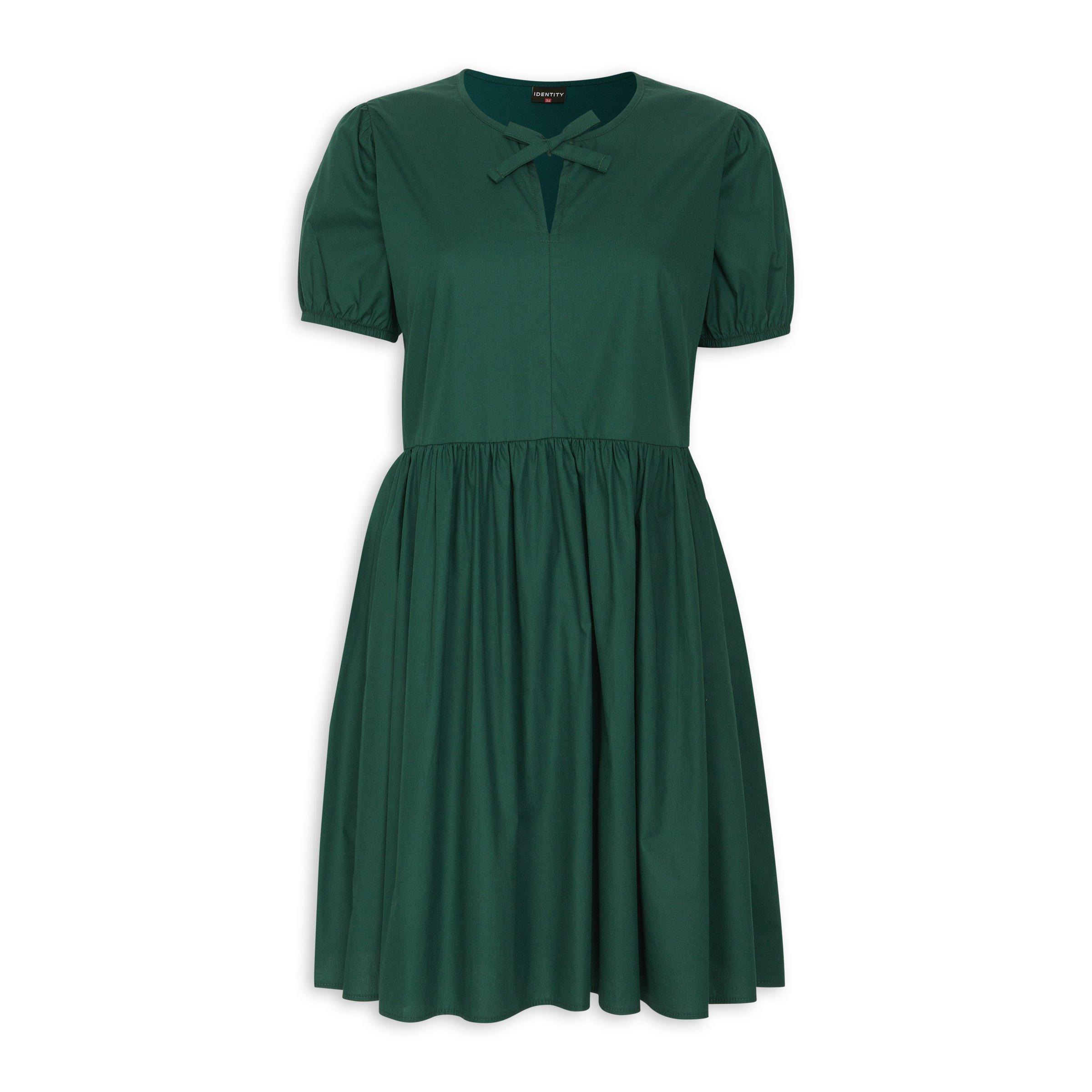 slim fit dress slacks Mini Sophia Dress in Green Satin 13/14 main image 0