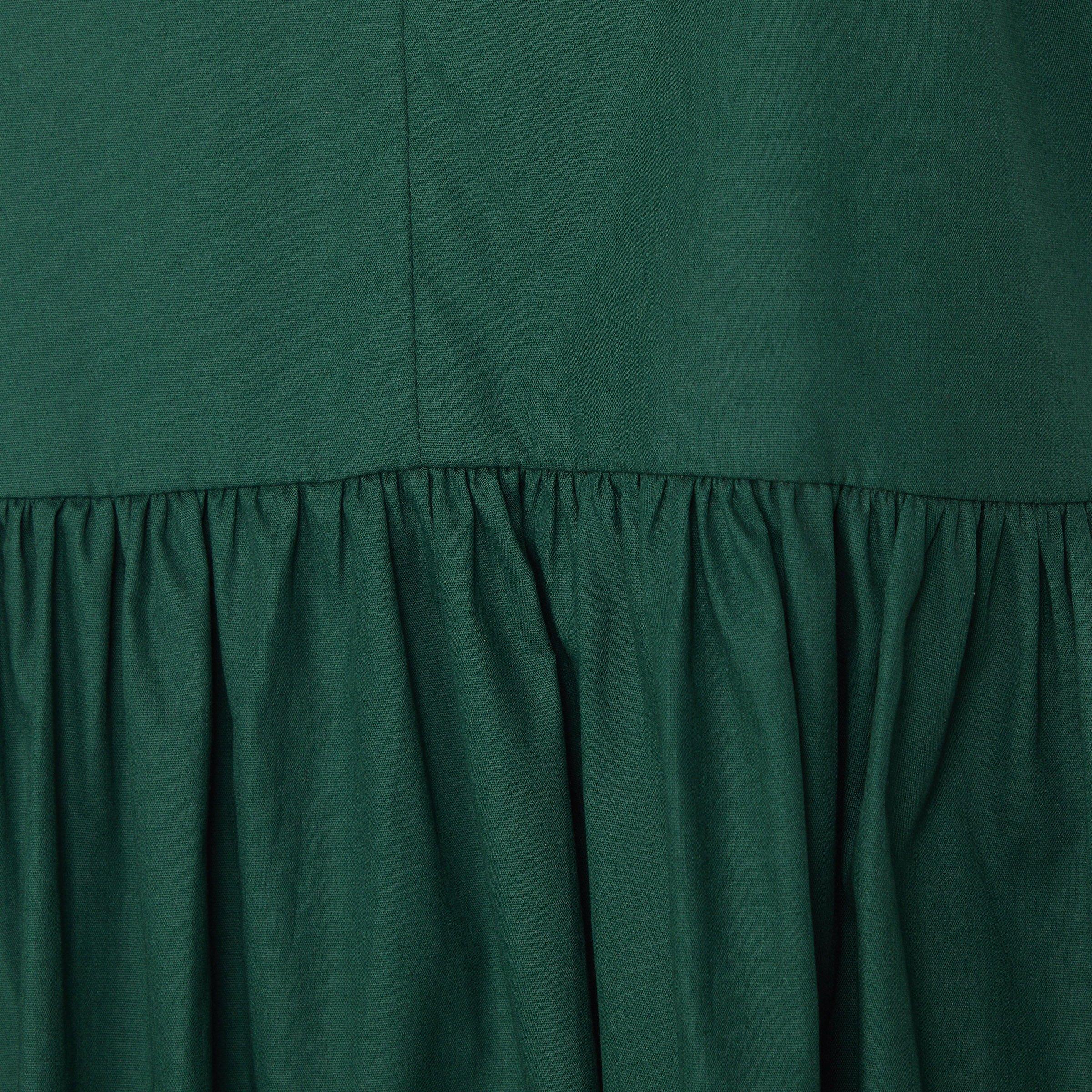 Dark Green Baby Doll Dress (3193189) | Identity