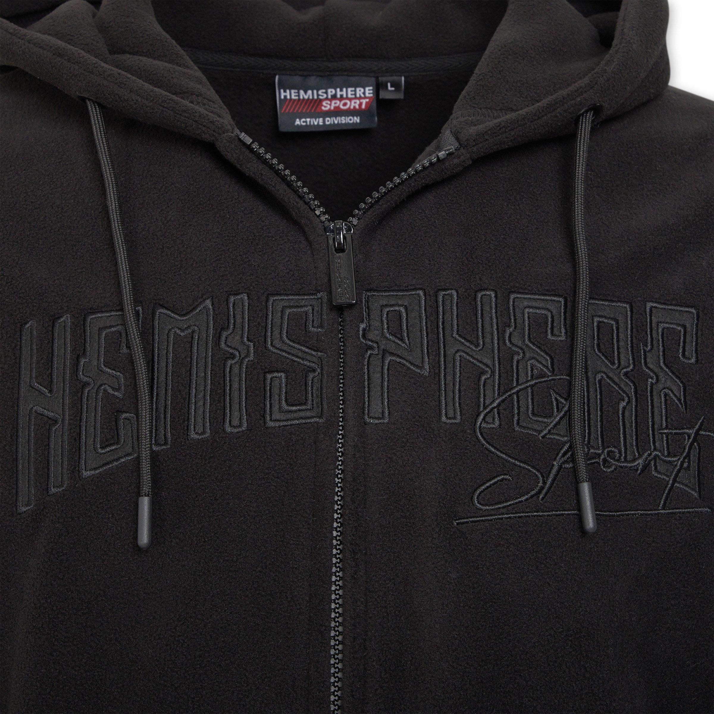Black Zip-through Hoodie (3193322) | Hemisphere Sport