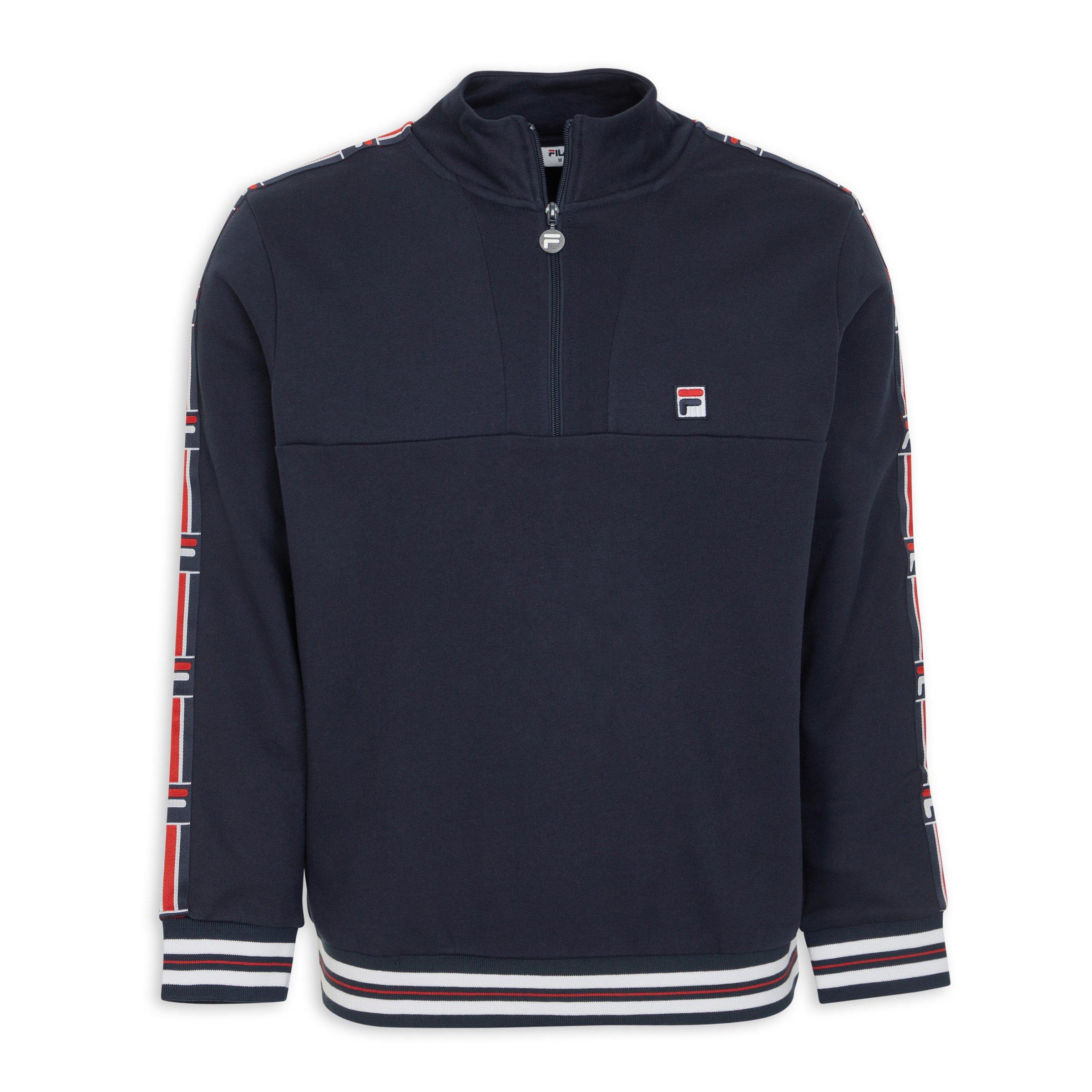 ウェア haruoo Navy Foster 3 Quarter Zip Sweater (3194050) | Fila