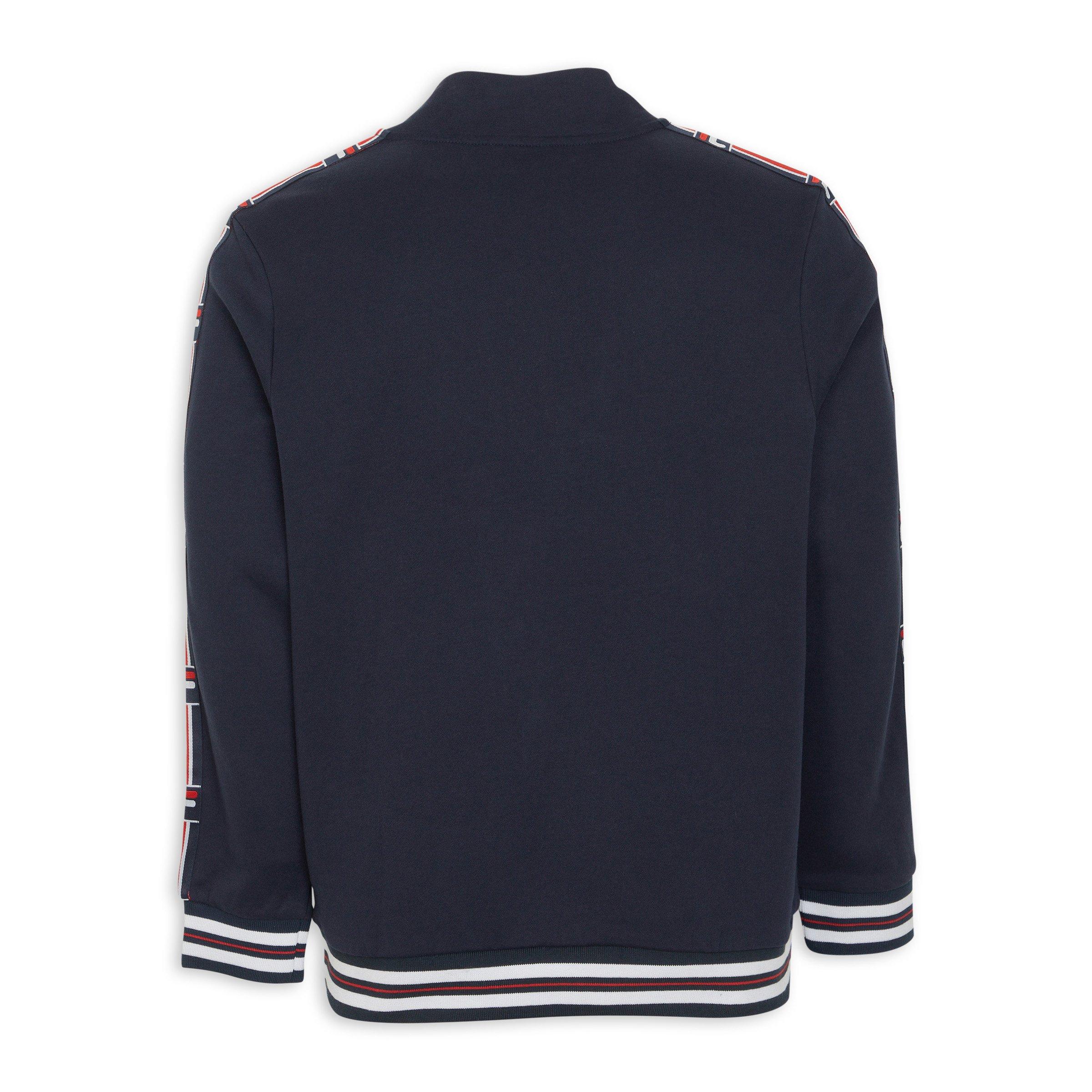 Navy Foster 3 Quarter Zip Sweater (3194050) | Fila