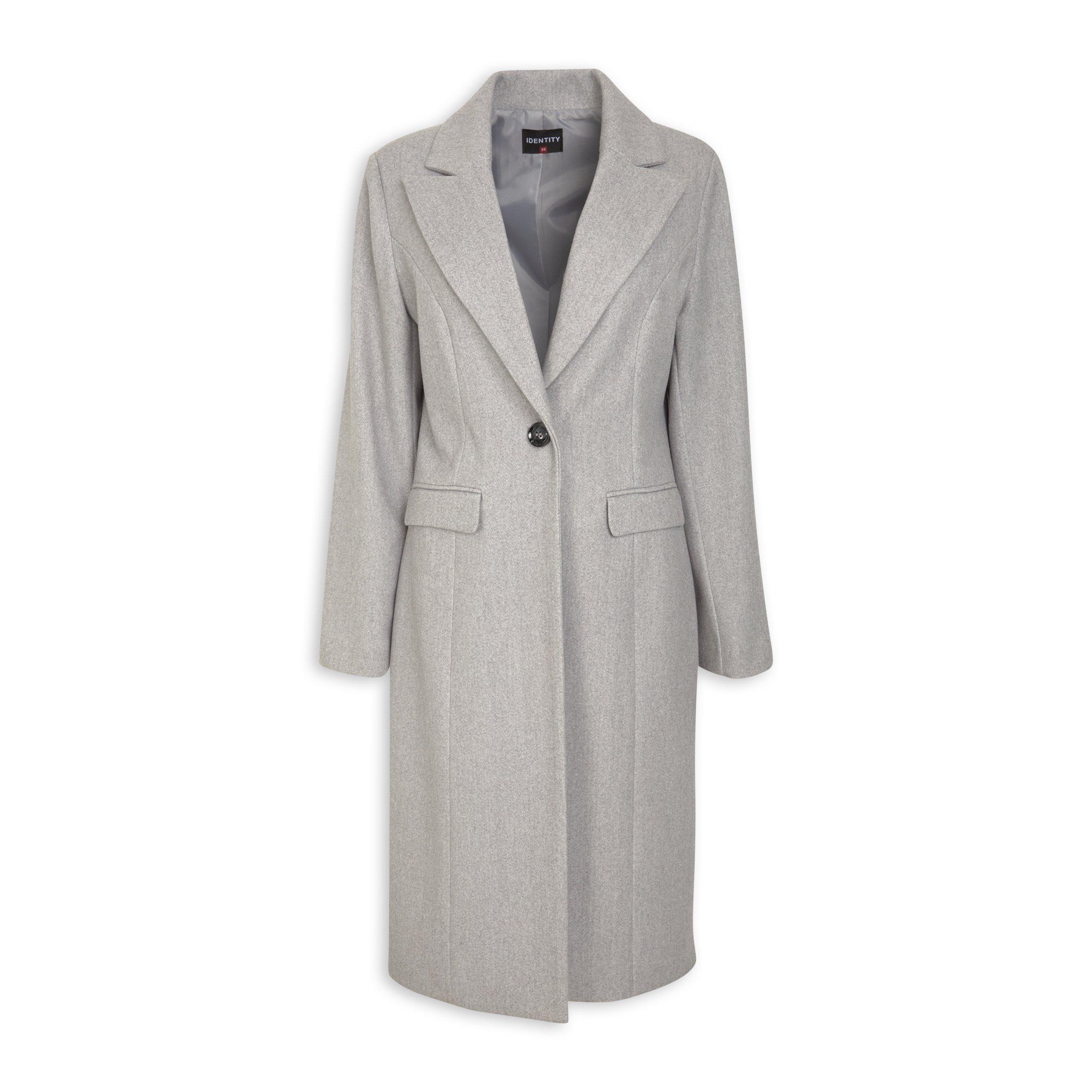ジャケット・アウター epine Volume Wool Tailored Coat Gray WOOL BLEND DOUBLE-BREASTED COAT - Grey | ZARA South Africa