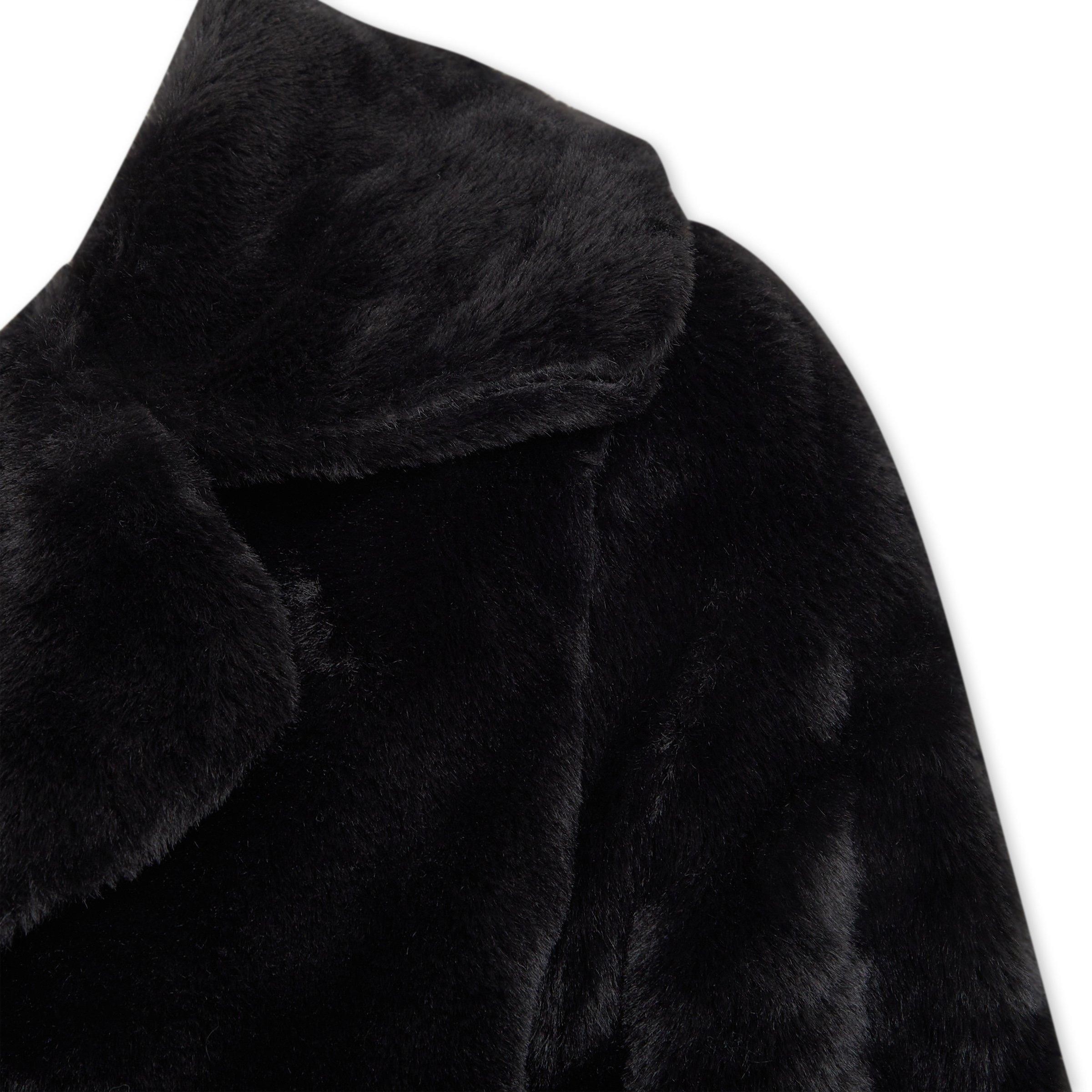 Black Faux Fur Jacket (3194247) | Identity