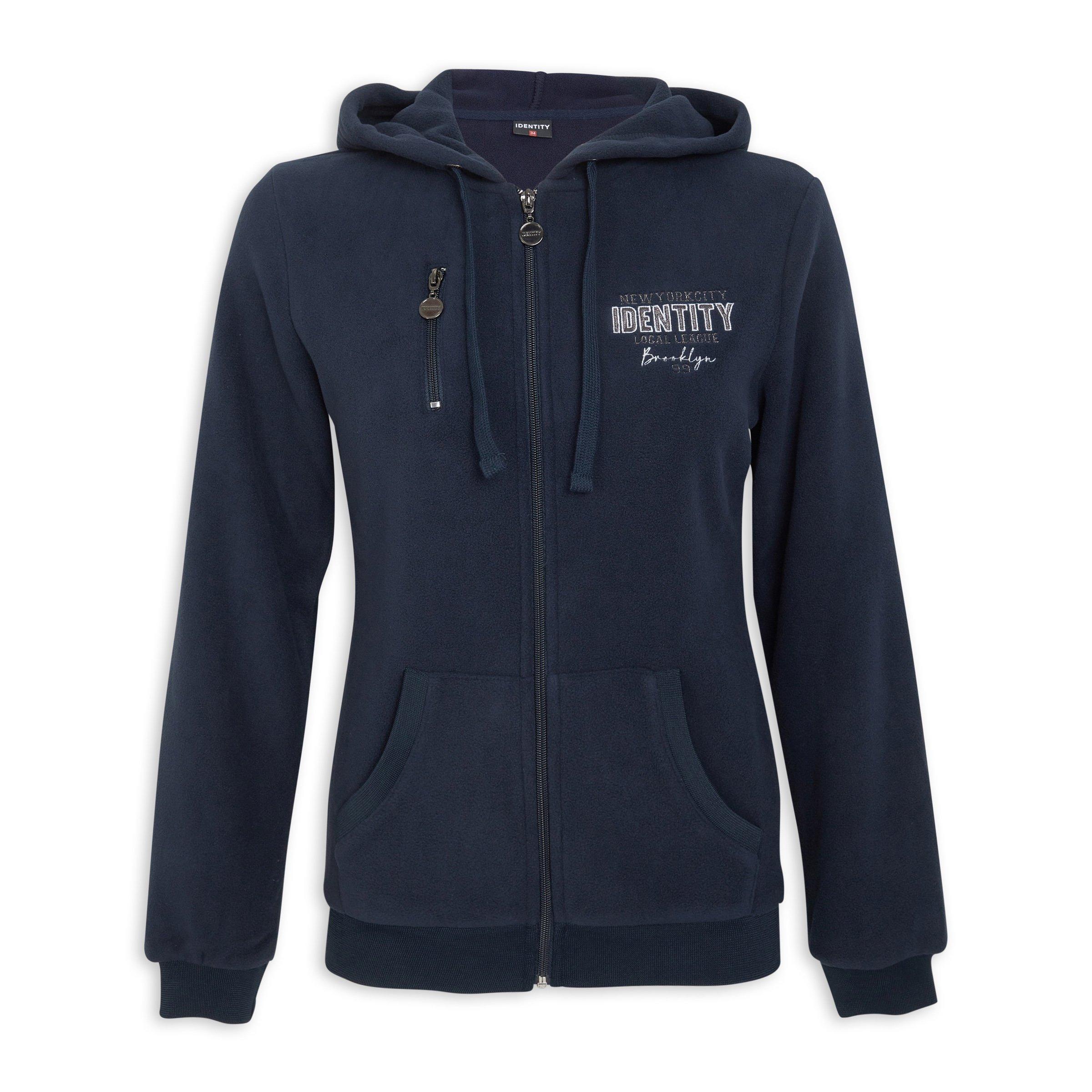 Navy Zip Through Hoodie (3194260) | Identity