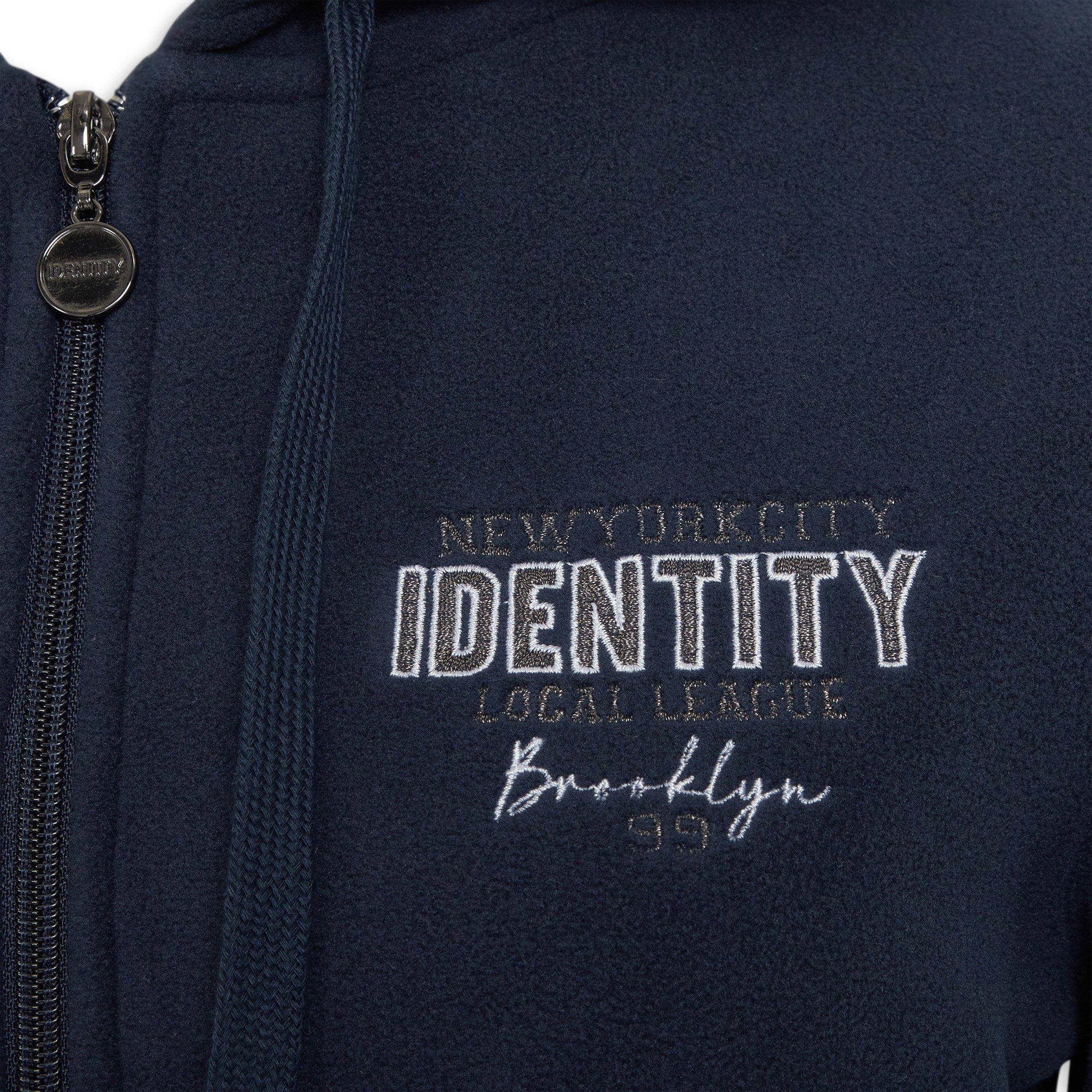 Navy Zip Through Hoodie (3194260) | Identity
