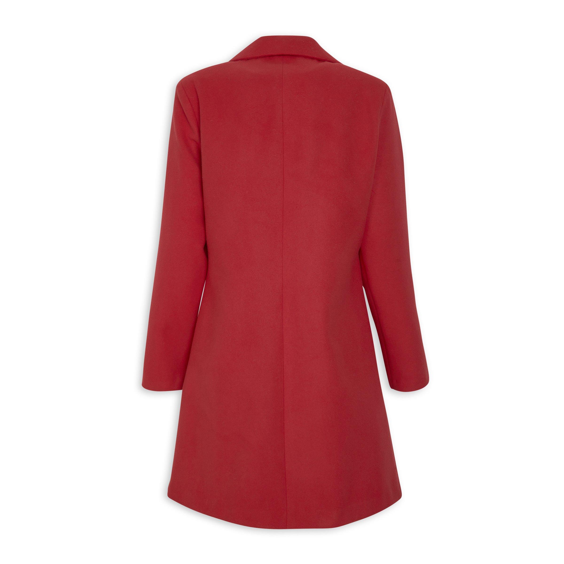 Red Coat with Besom Pockets (3194261) | Identity