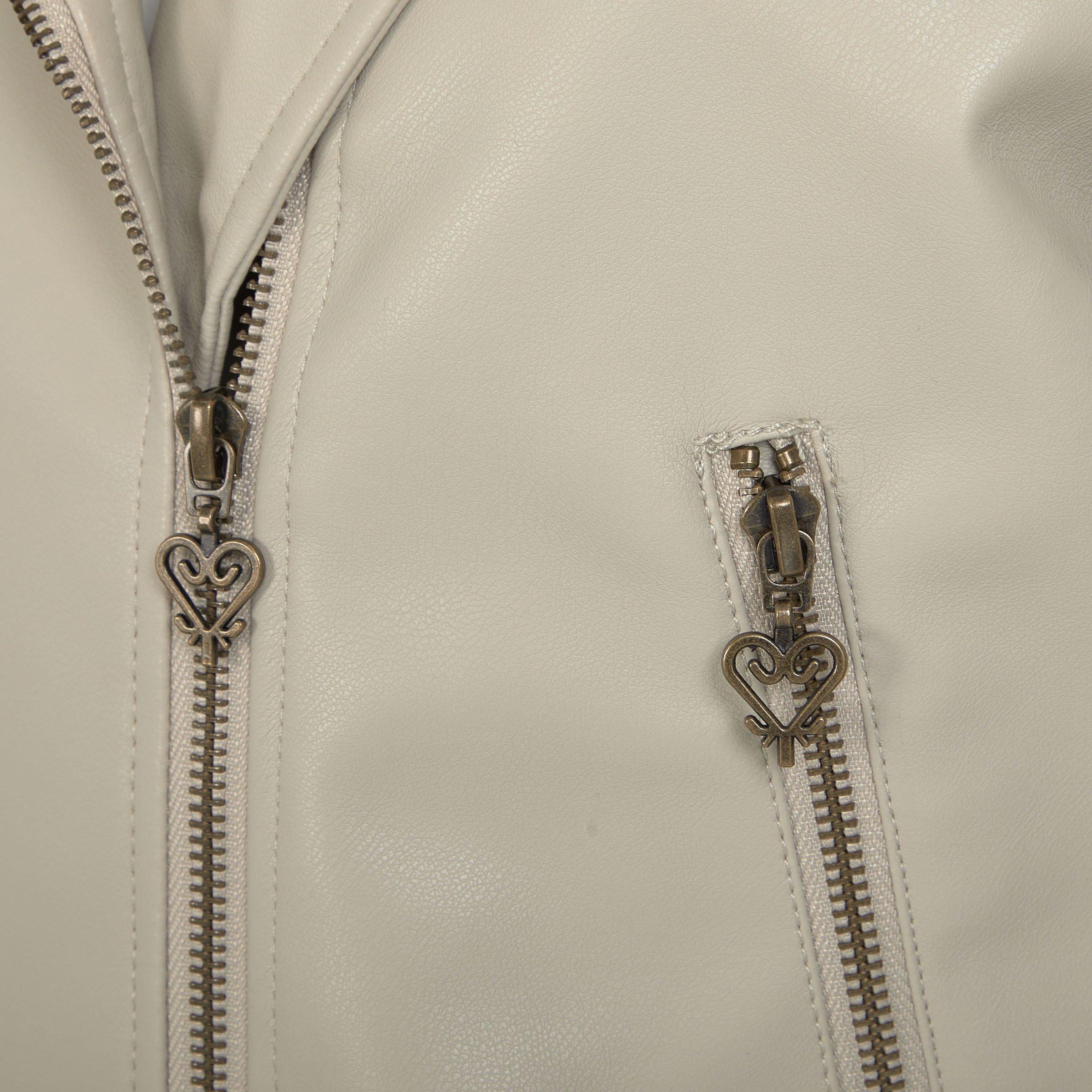 Mary logo zip tops beige Mary logo zip tops andmary ベージュ