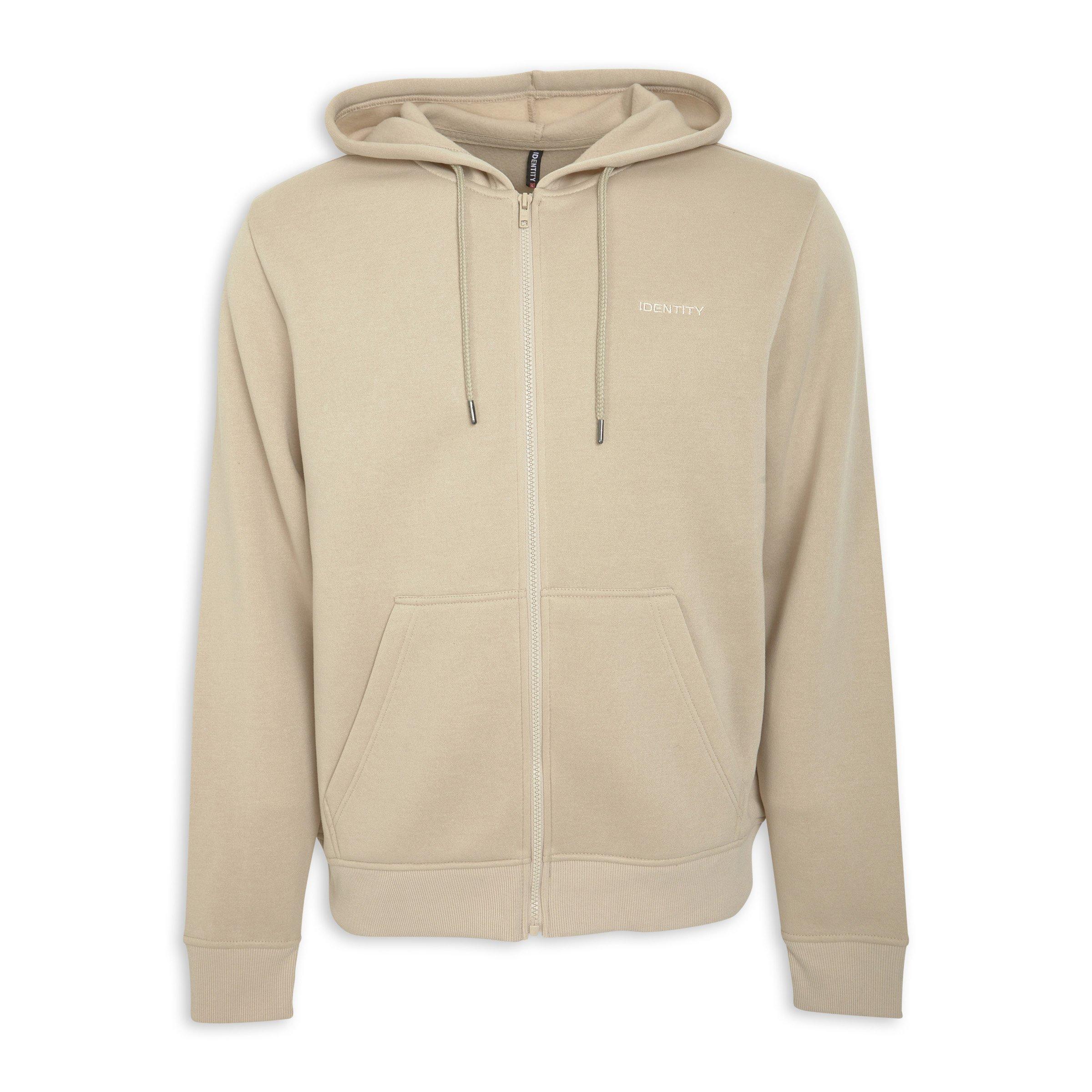 Beige Zip-through Hoodie (3194940) | Identity