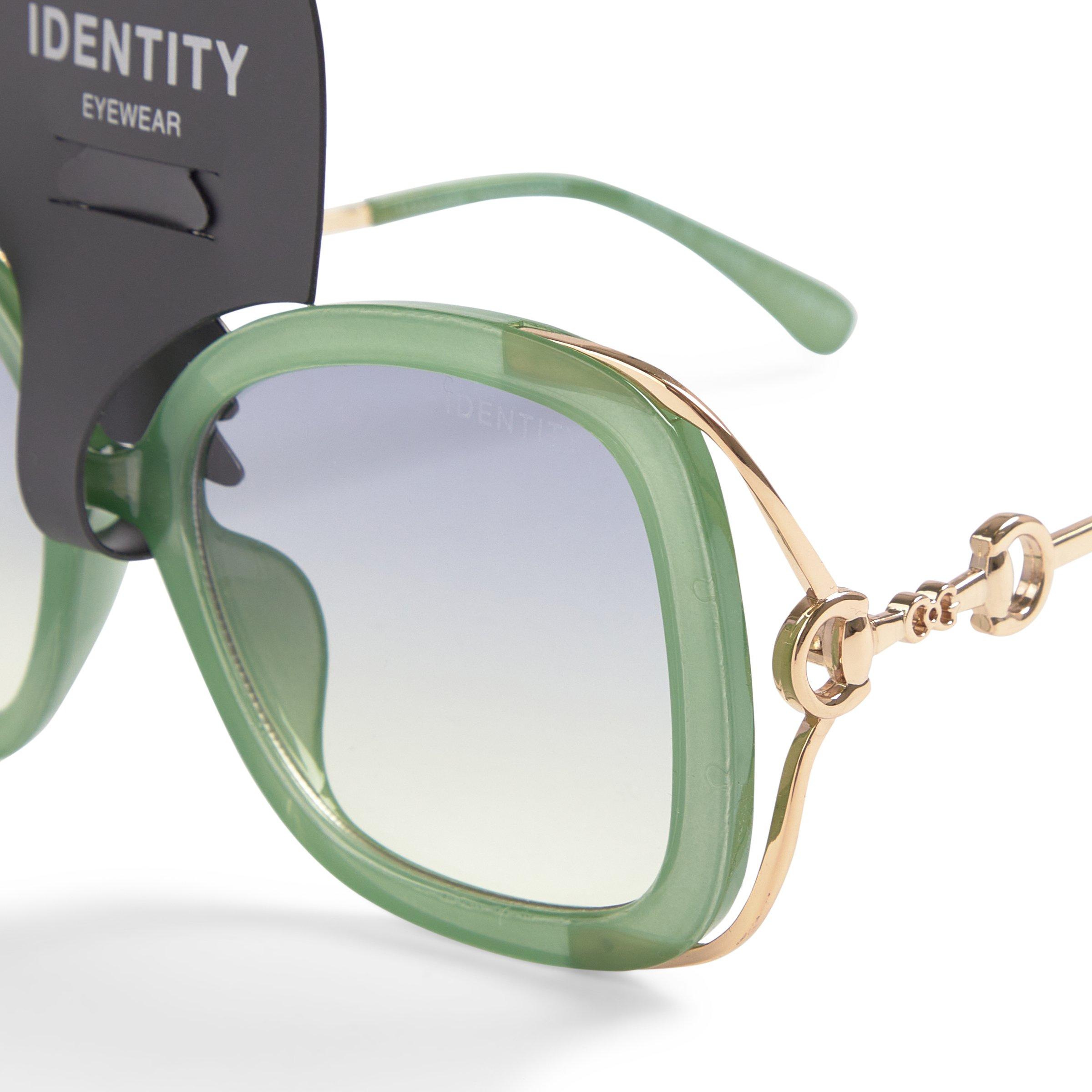 Green Oversized Sunglasses (3196104) | Identity
