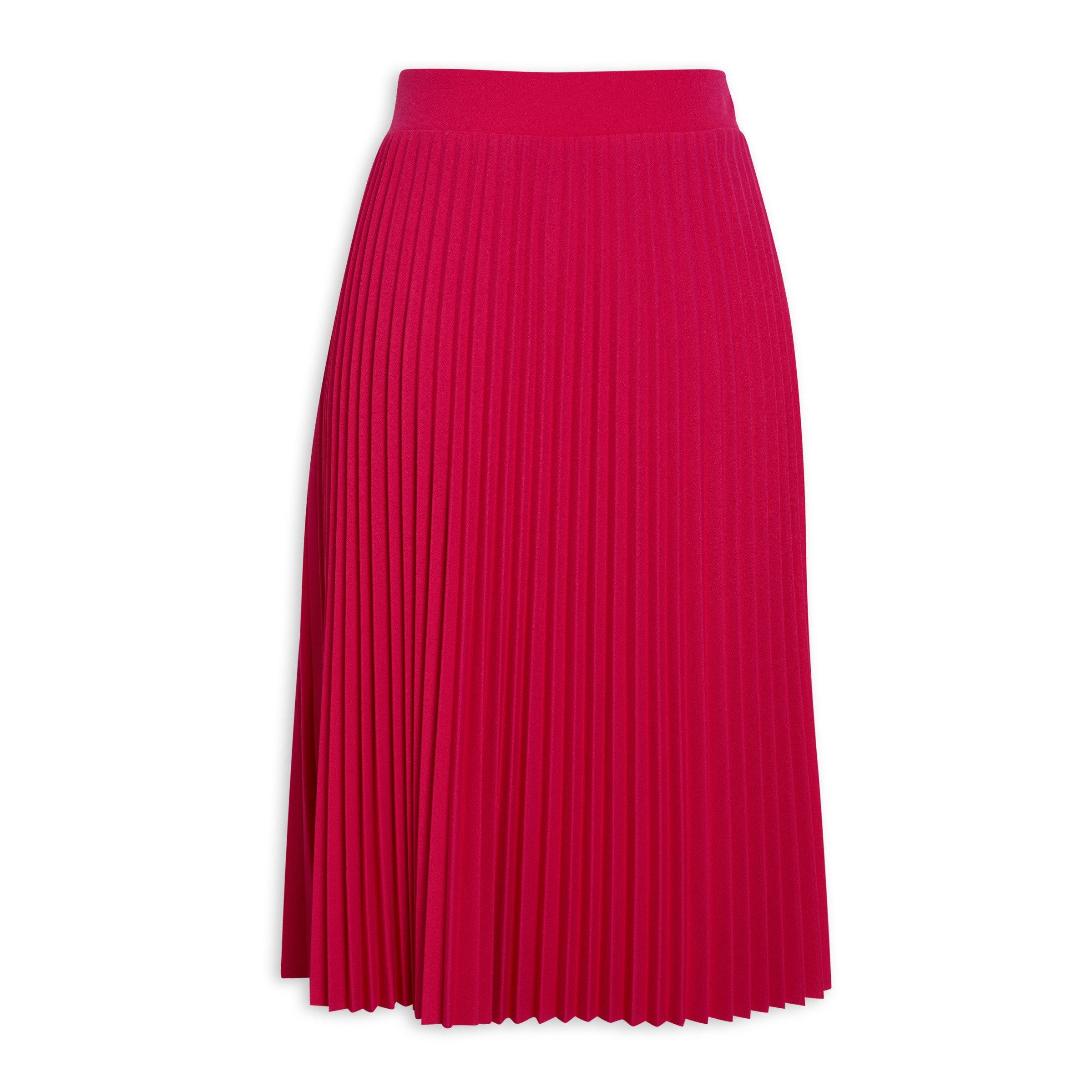 Dark Pink Pleated Skirt (3196903) | Identity