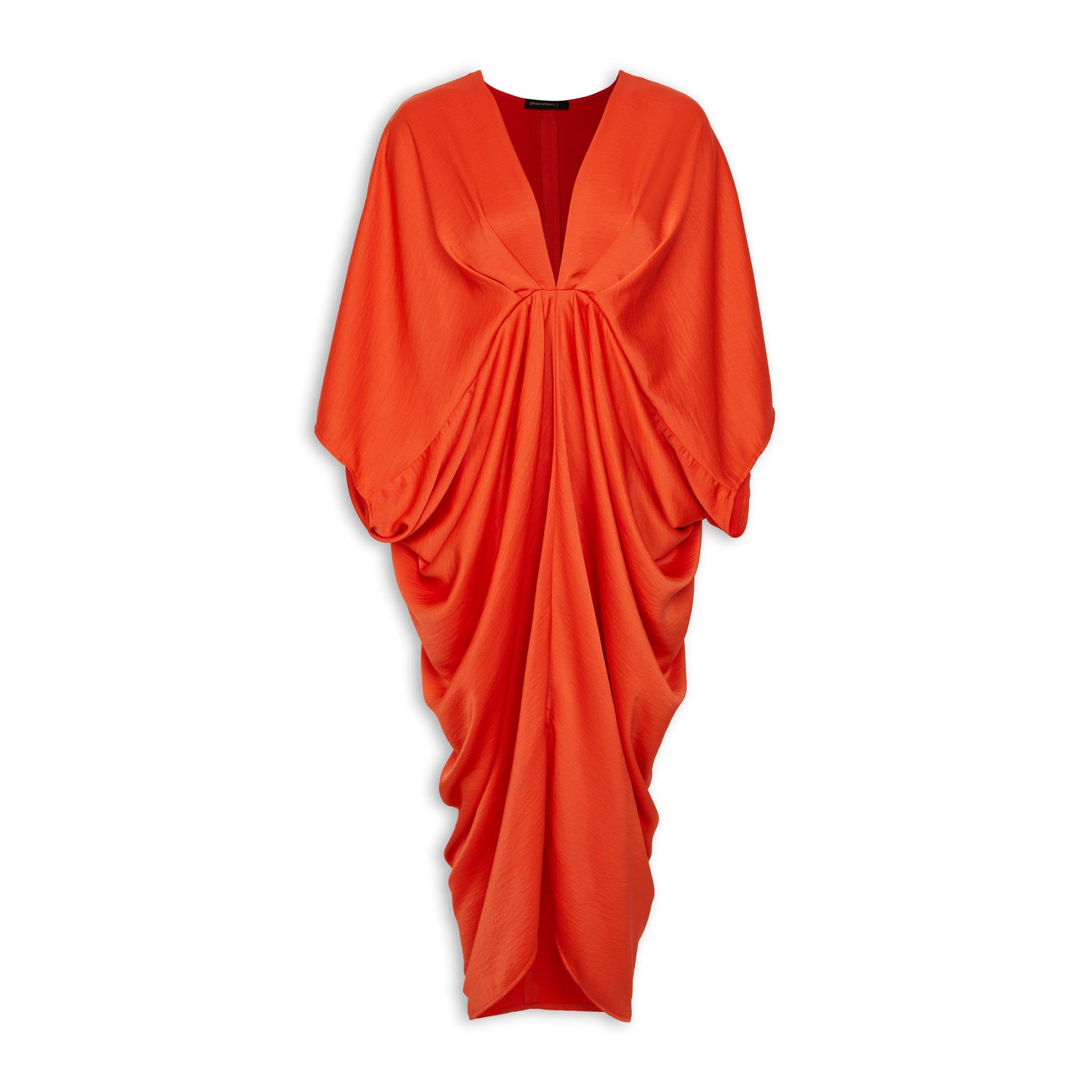 Red Textured Kaftan Dress 3197636 Phenomena