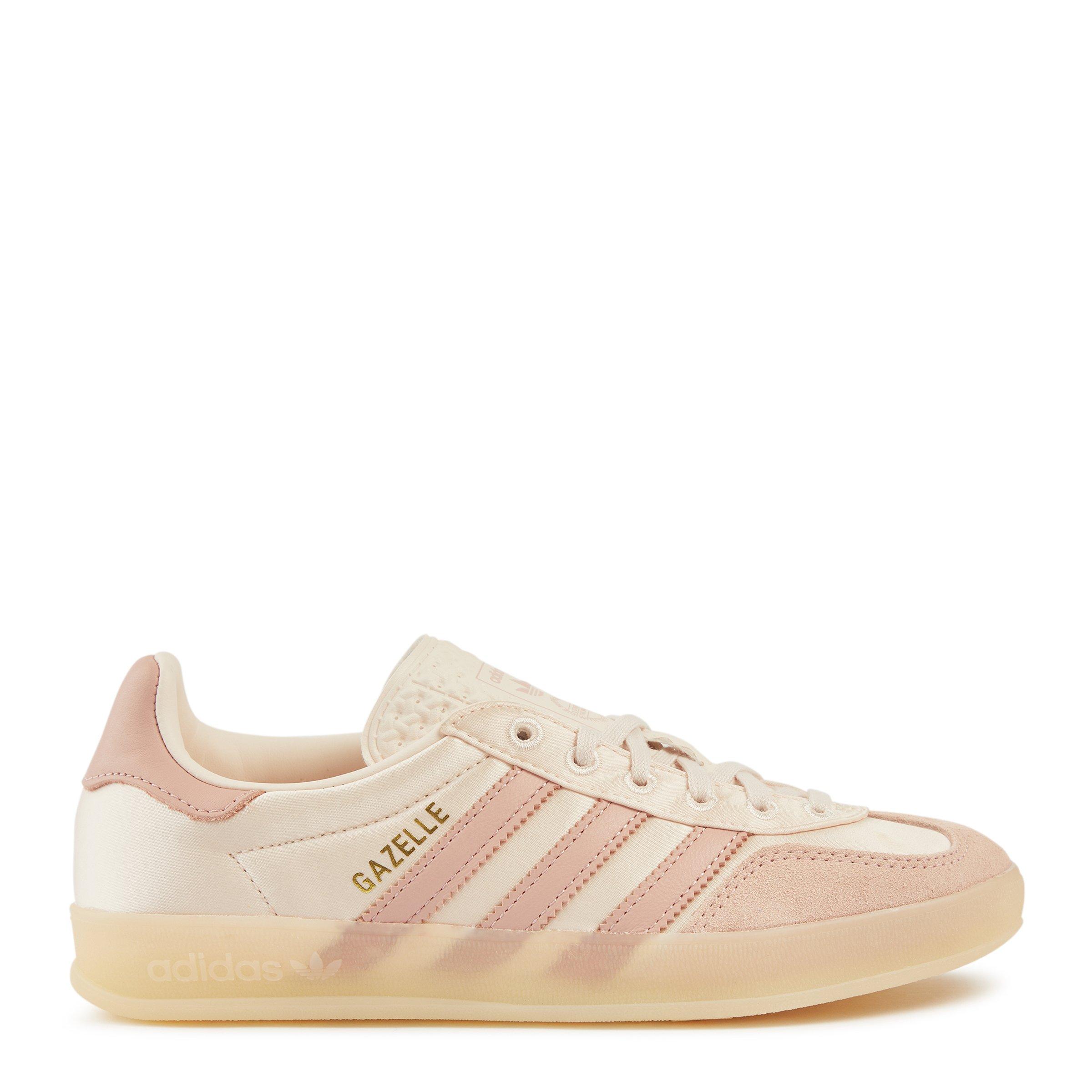 adidas gazelle silver green womens adidas Kids' Grade School Gazelle Shoes, Size 7, Pink/White main image 1