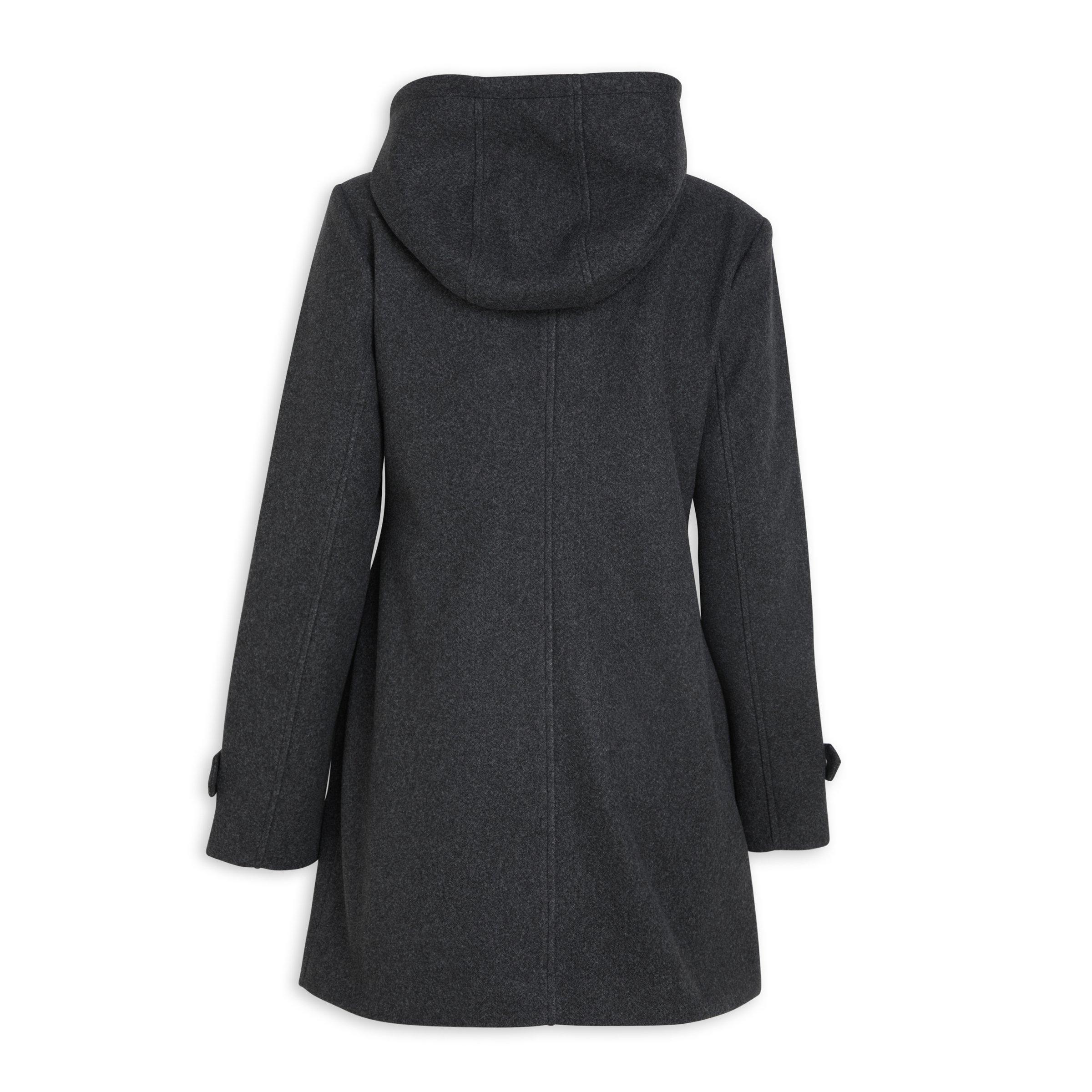 Dark Grey Hooded Coat (3198854) | Identity