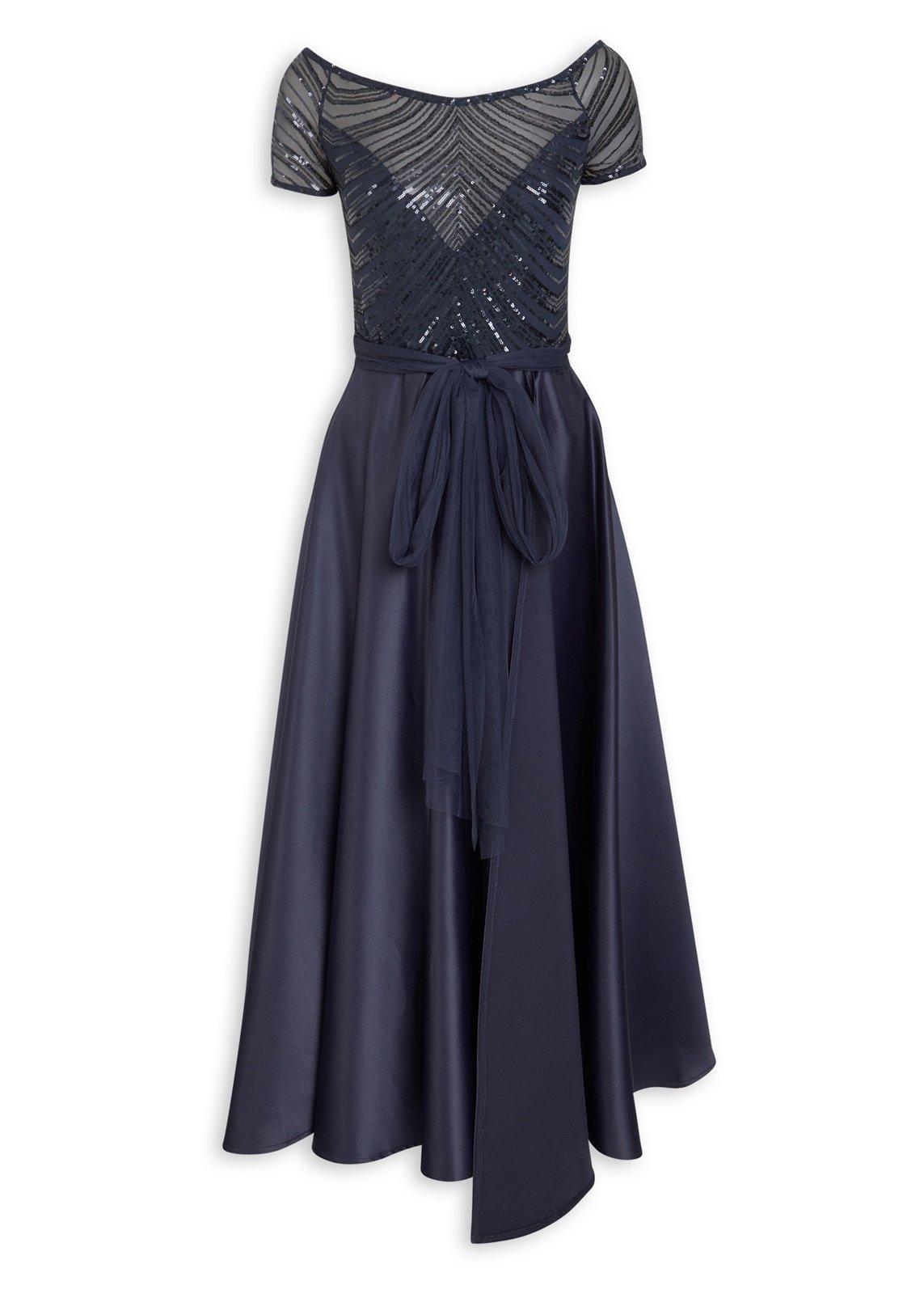 high waist one shoulder asymmetric hem dress Asymmetrical Floral (XS/S) SIZING Slim fit 42” main image 1