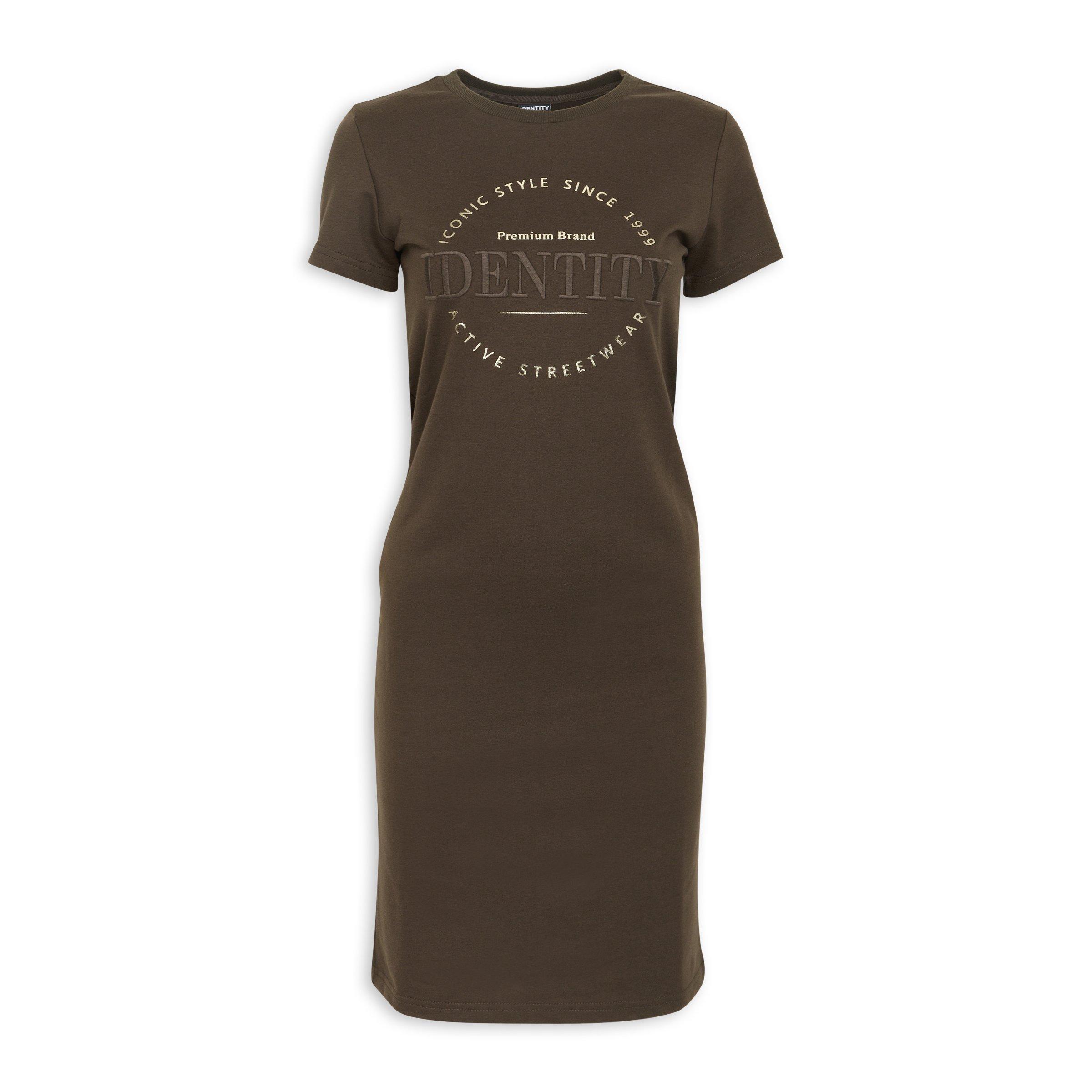 Brown T-shirt Dress (3199718)