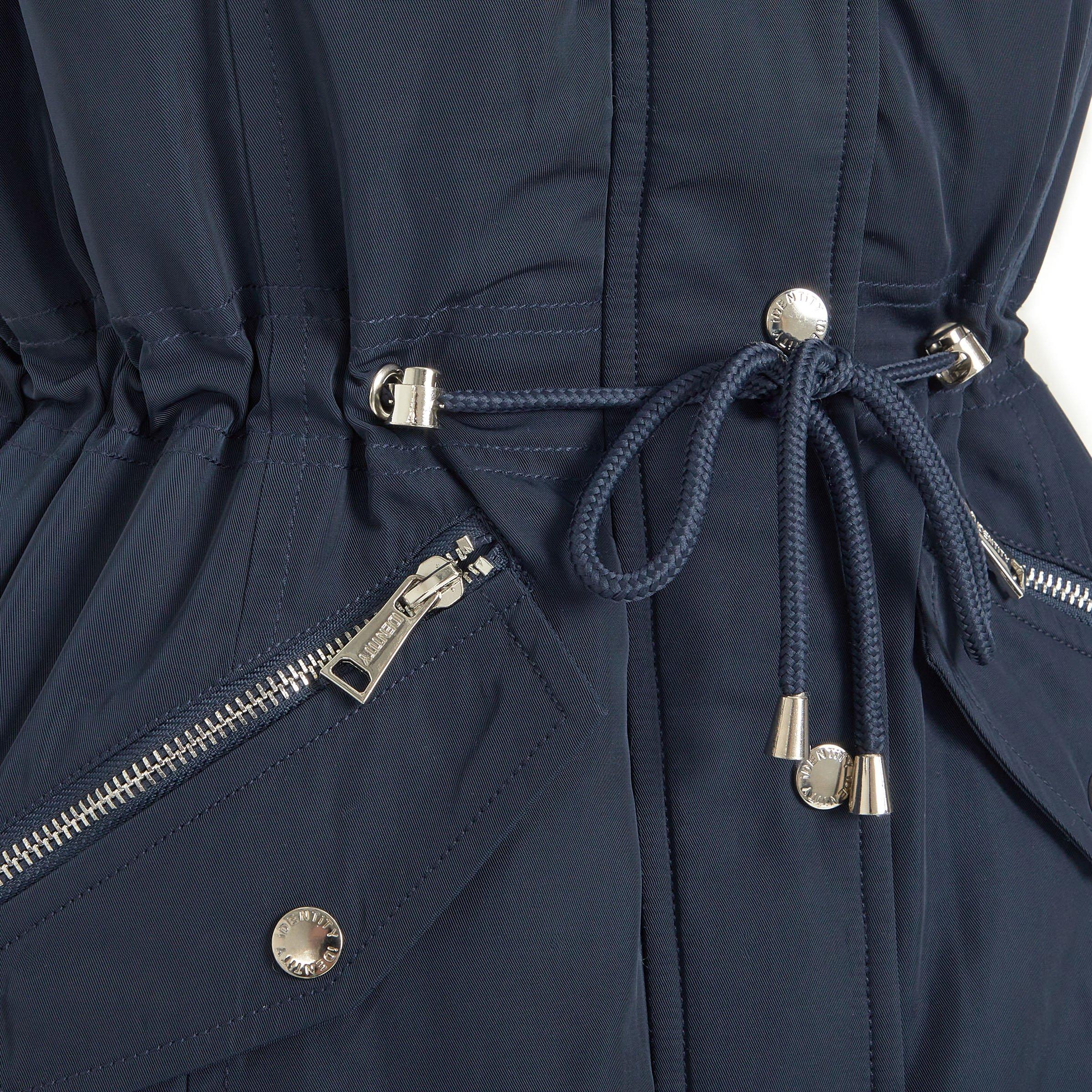 Navy Sleeveless Parka Jacket (3199744) | Identity