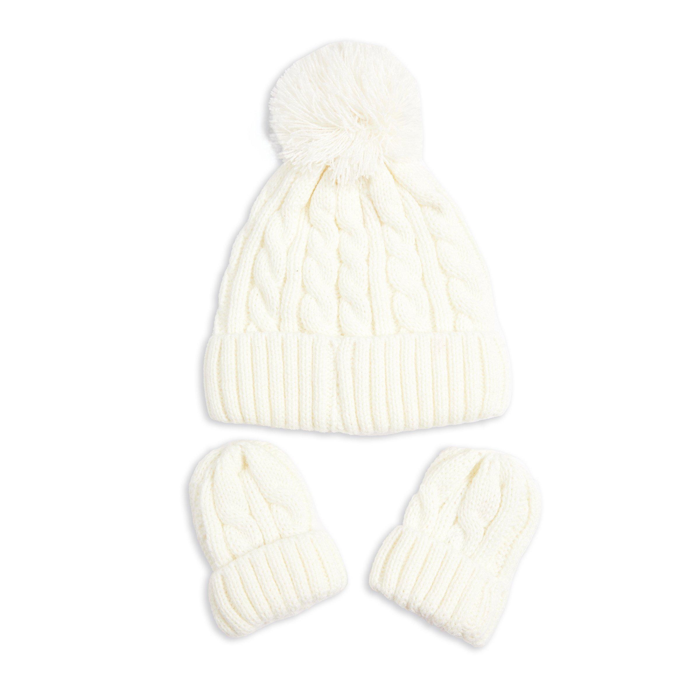 Newborn Unisex Beanie and Mitten Set (3199787) | Naartjie