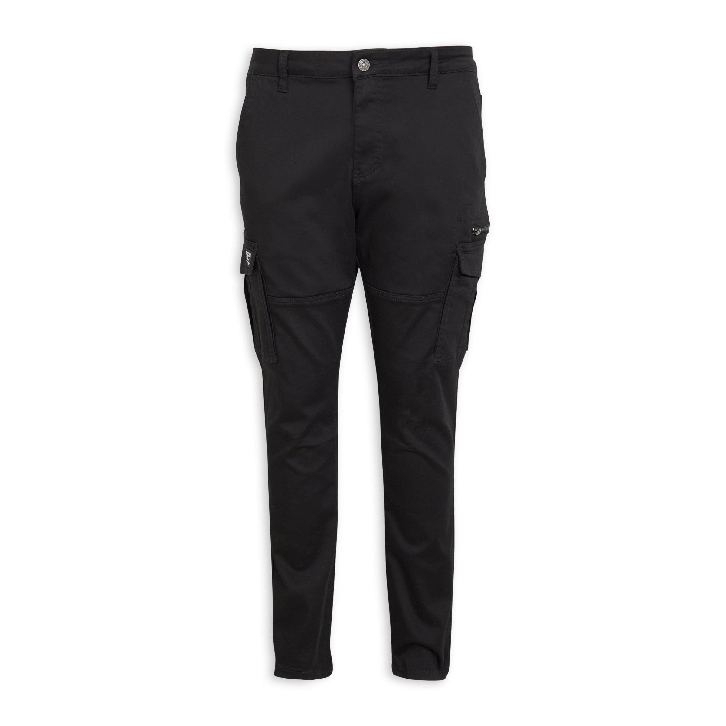 Black Utility Pants (3200001) | UZZI