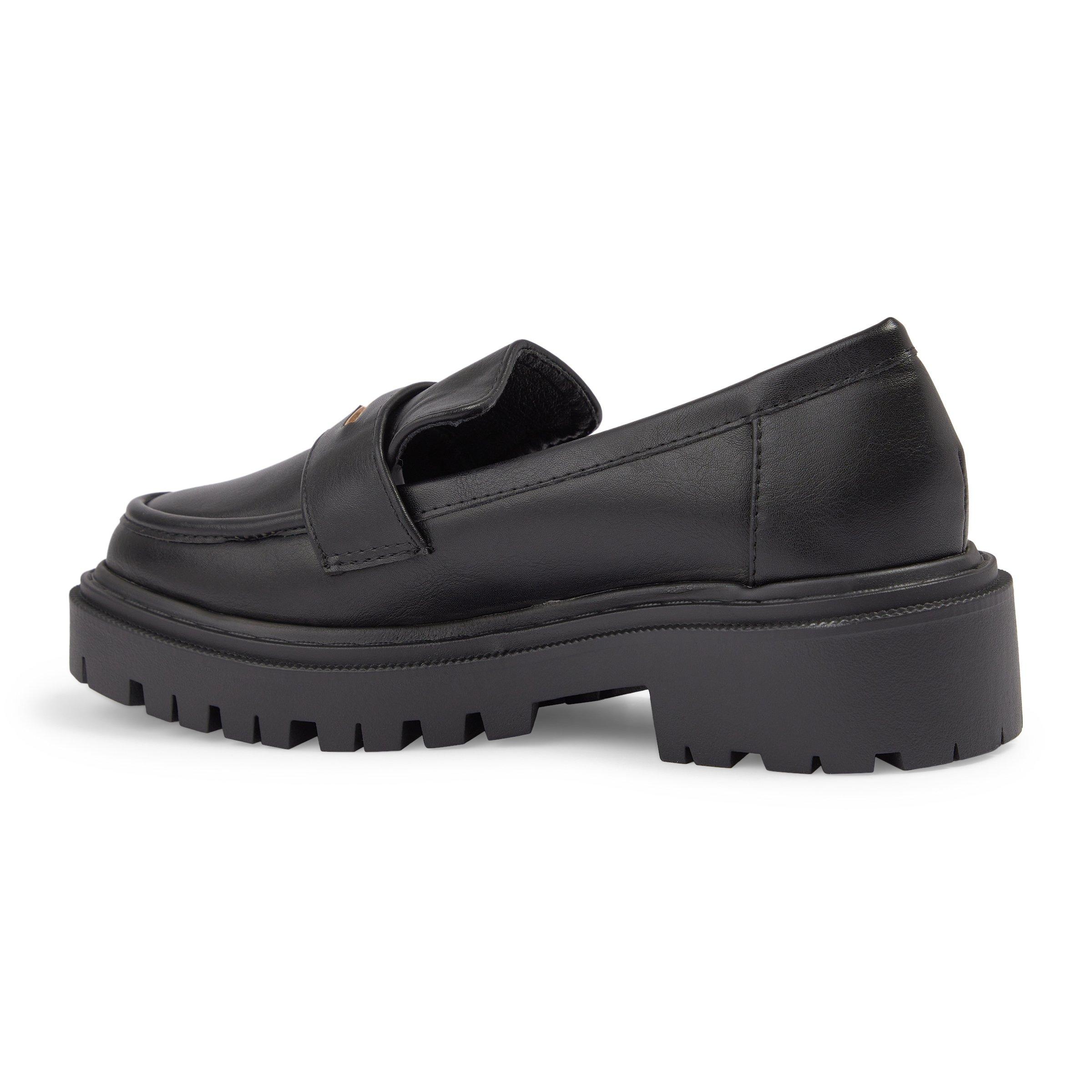 Black Platform Loafers (3200007) | Identity X Sync