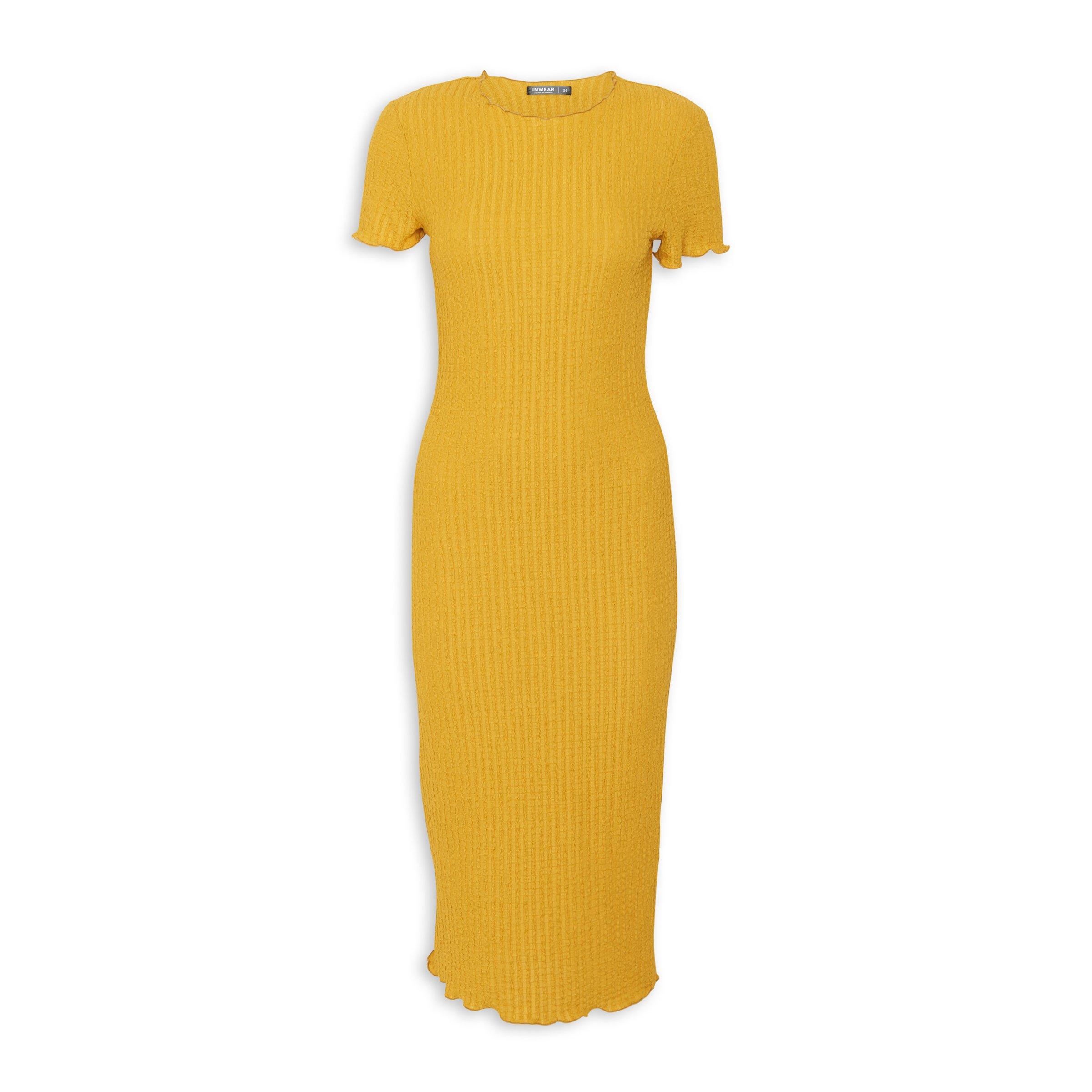 Basic yellow dress best sale