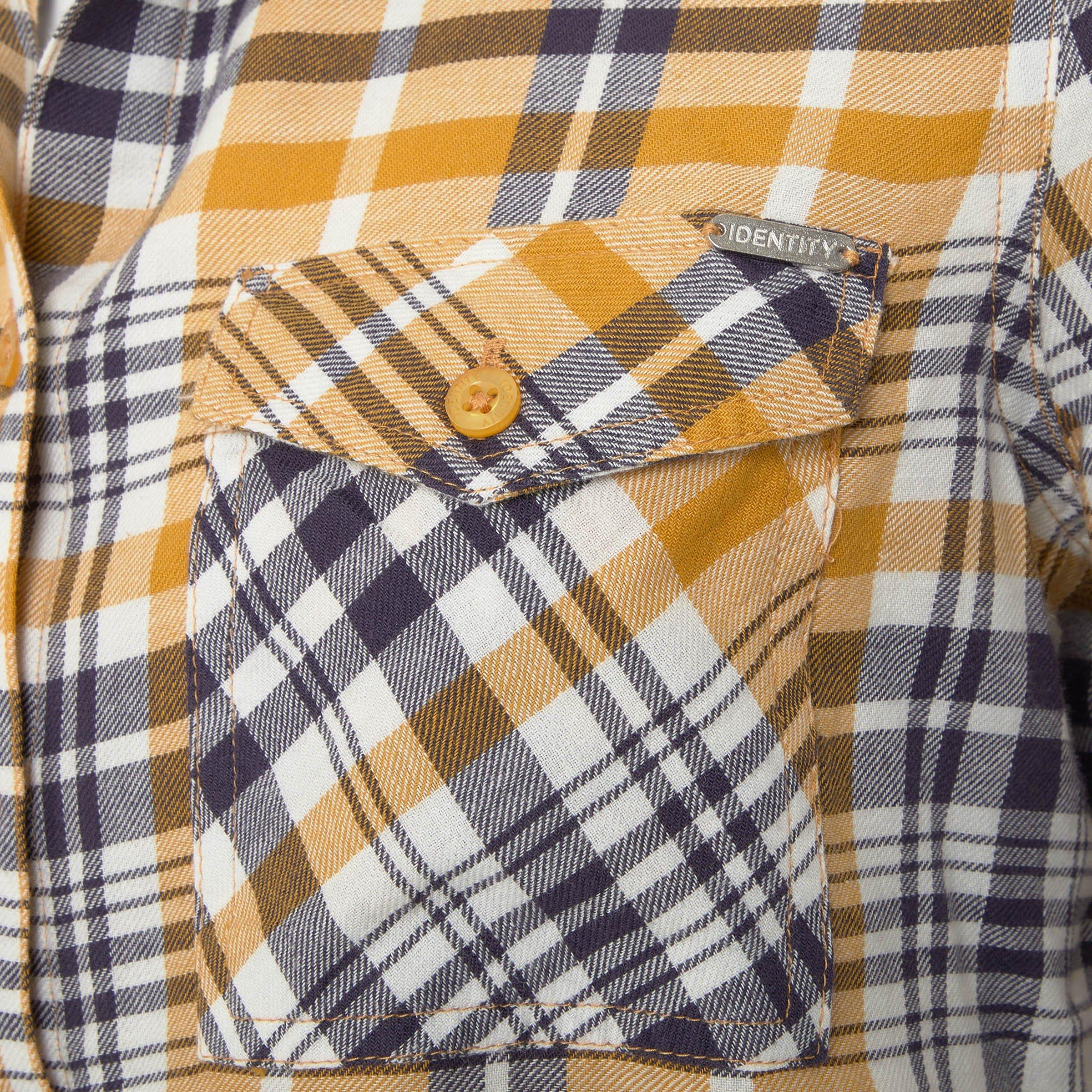 Yellow and Navy Check Shirt (3200149) | Identity