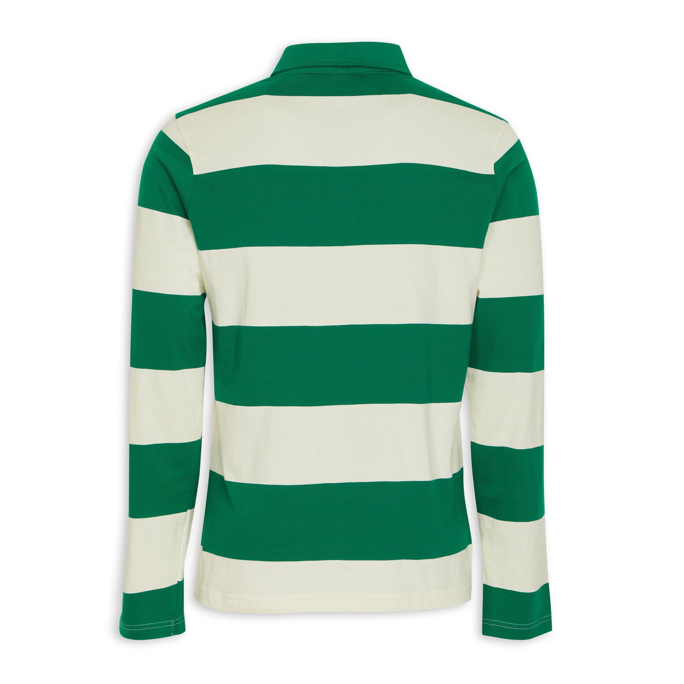 Green Striped Rugby Jersey (3200364) | Identity