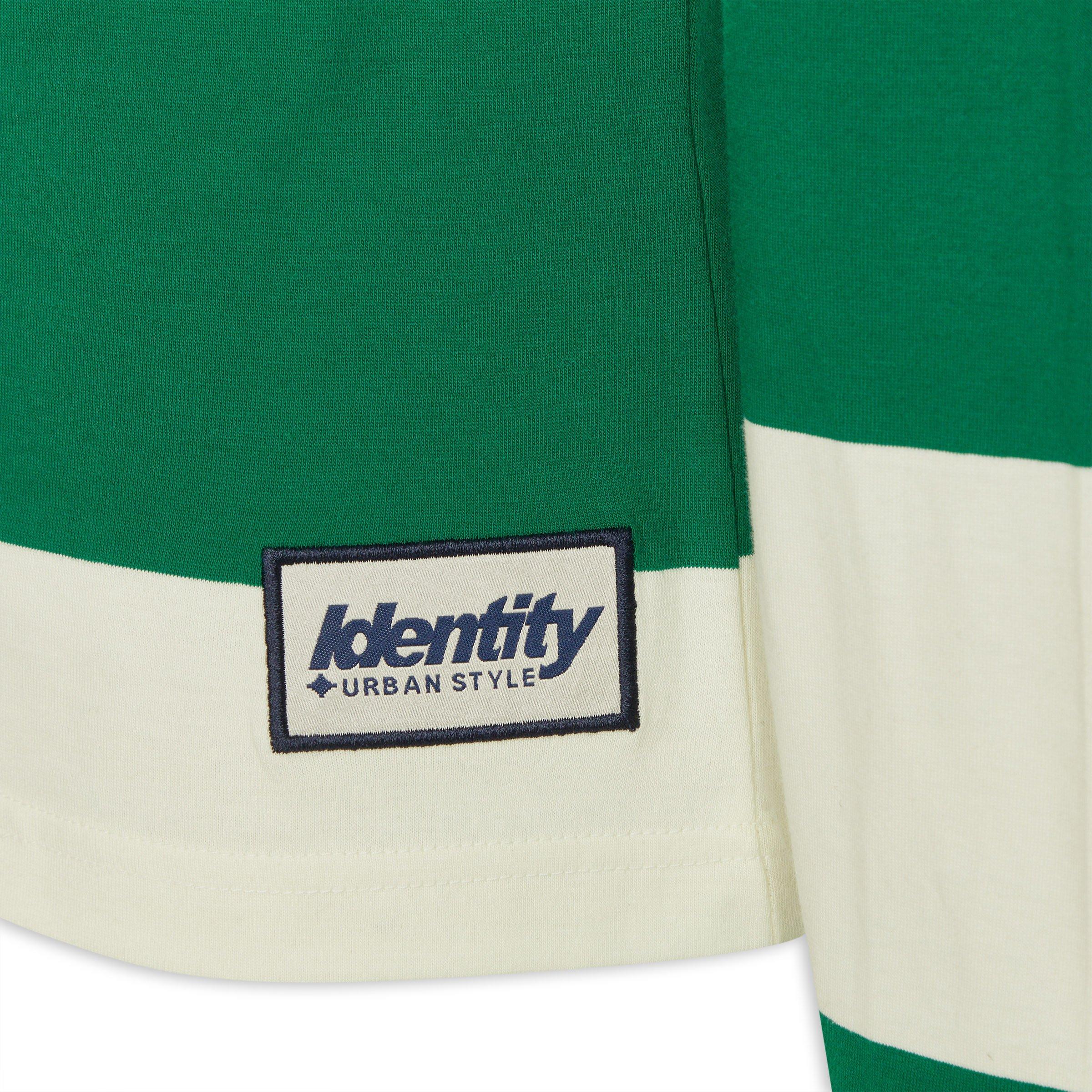 Green Striped Rugby Jersey (3200364) | Identity